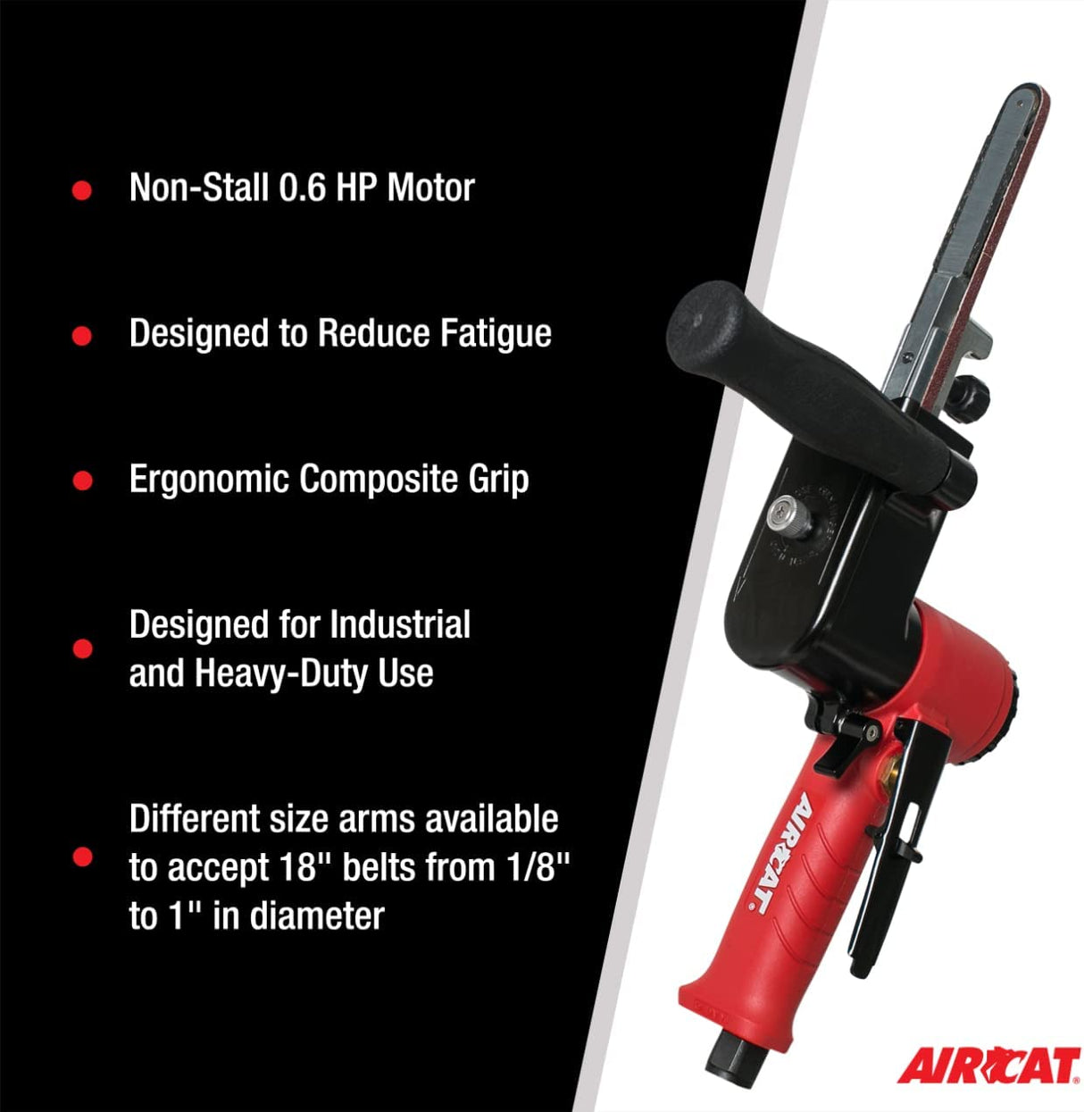 AIRCAT 6525-ABS: lijadora de banda de 18 pulgadas (brazo de contacto de 1/4 y 1/2 pulgada incluido) 20,000 RPM - DIGVICE MX