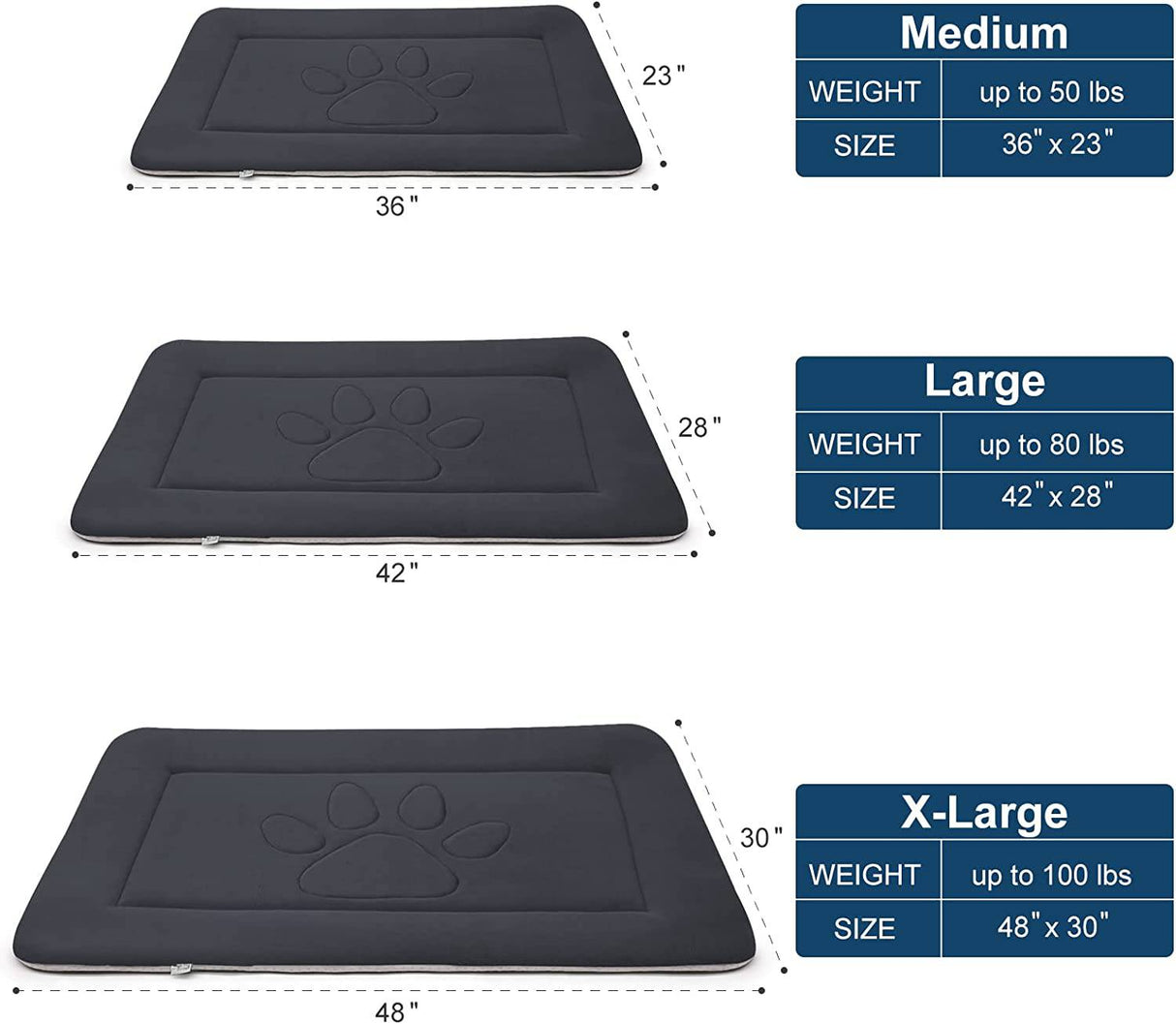 Hero Dog - (L) - Cama grande para perro, alfombrilla para cama de perro, lindas camas para mascotas para perros medianos, grandes y extragrandes, colchón lavable para dormir para perros con parte inferior antideslizante - DIGVICE MX