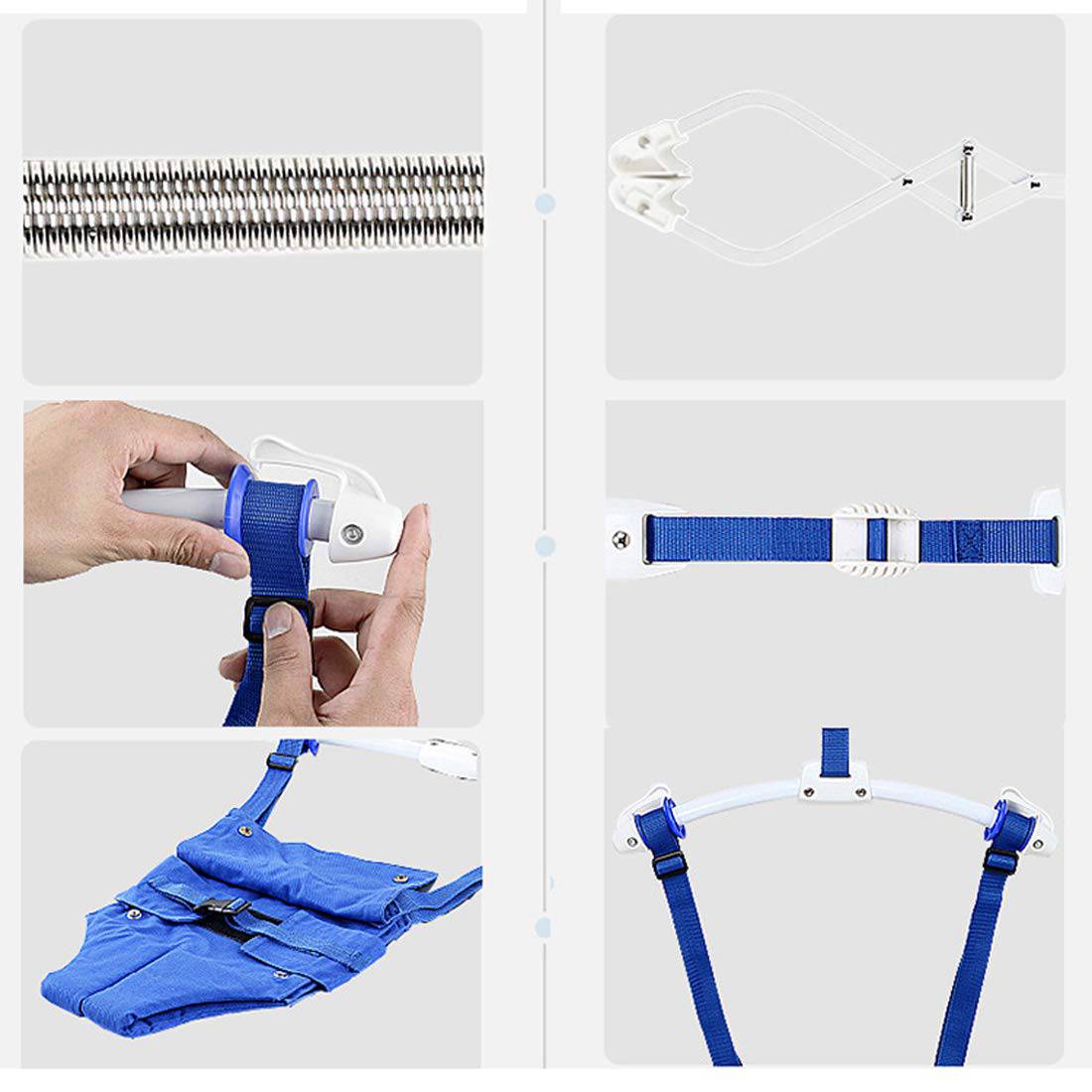 Gaorui - Juego creativo de puentes para puerta de bebé, gorila ajustable para bebé, juguetes para bebé, columpio para andador (azul) - DIGVICE MX