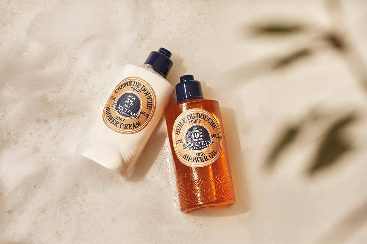L'Occitane Aceite de ducha corporal de karité con 10% de aceite de karité, 8.4 onzas líquidas