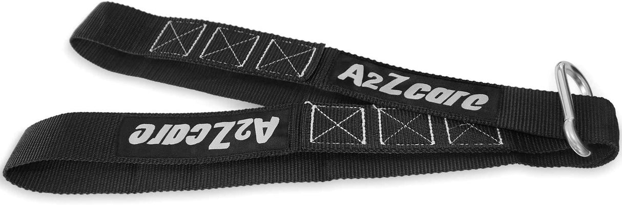 A2ZCARE Kit de anclaje de cuerda de batalla, configuración fácil y rápida, incluye guía de ejercicios - Kit de anclaje de cuerda de batalla de fitness con gancho de seguridad de acero inoxidable y correas reforzadas resistentes