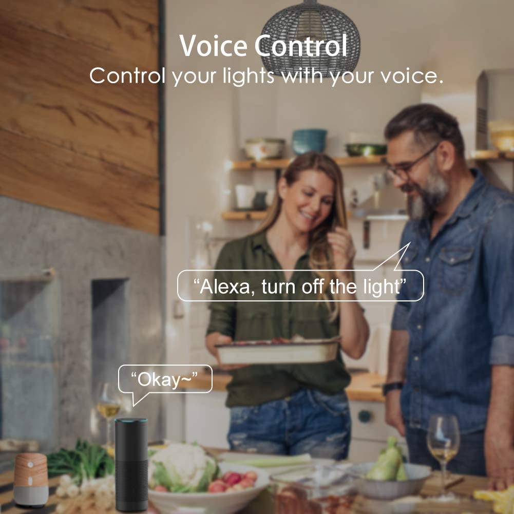 AVATAR - Bombilla de luz WiFi inteligente E26, bombillas LED que cambian de color Alexa RGBCW Funciona con Google Home/Avatar Controls/Smart Life App, no requiere concentrador (8 W = 70 W) - DIGVICE MX