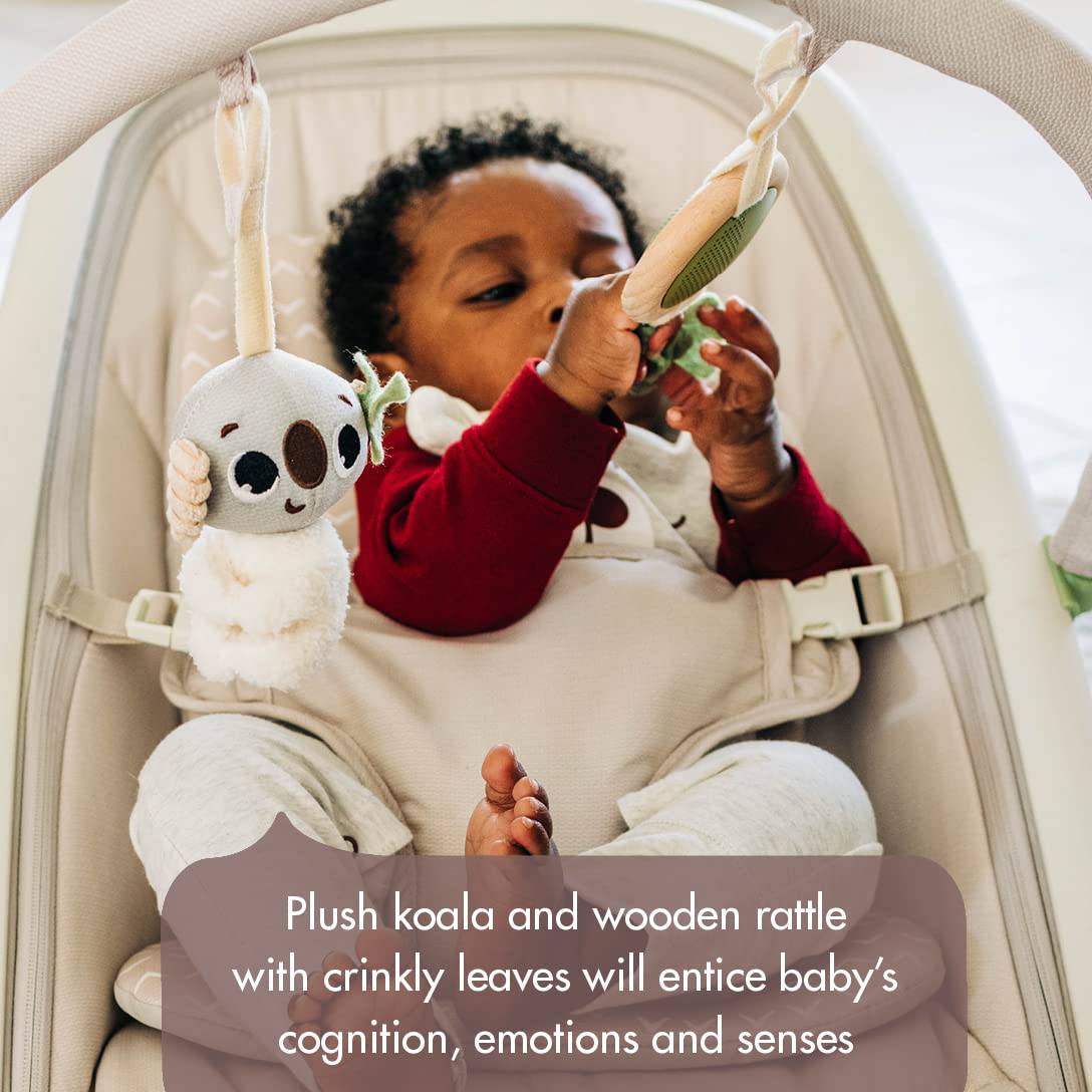 Tiny Love Boho Chic Balancín 2 en 1 con barra de juguete colgante extraíble, modos mecedora o estacionario, se pliega para almacenamiento compacto y portabilidad - DIGVICE MX