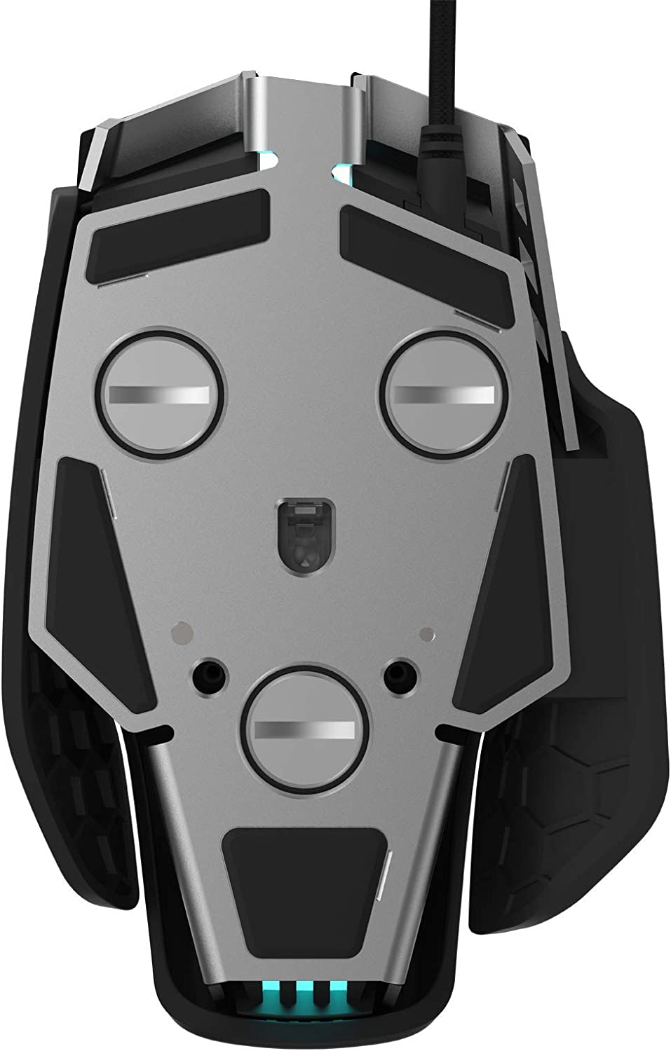 Corsair M65 RGB Elite - Ratón para juegos FPS y MOBA con cable - Peso y equilibrio ajustables - Marco de aluminio duradero - Sensor óptico de 18,000 DPI, negro