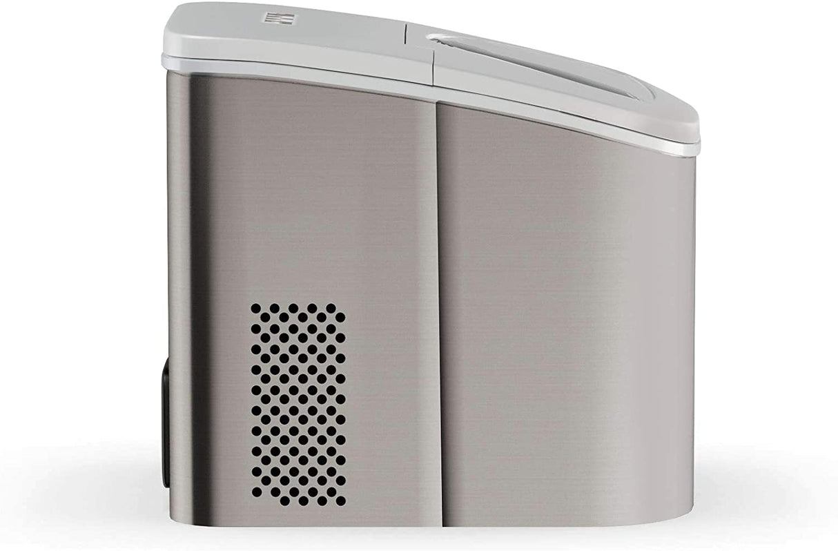 Frigidaire EFIC117-SS Máquina para hacer hielo de 26 libras, 26 libras por día, plateada - DIGVICE MX