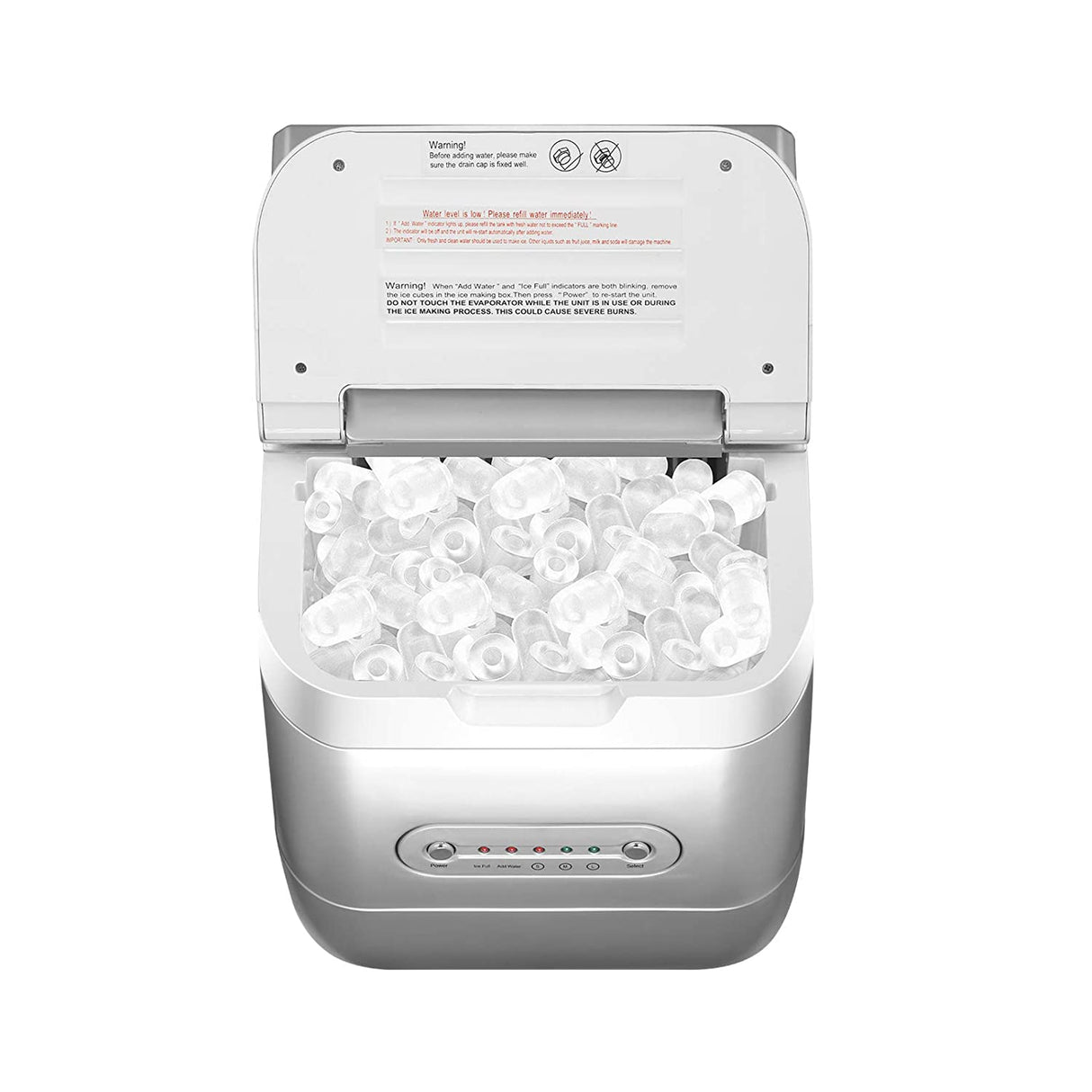 HAILANG Máquina portátil para hacer hielo para encimera, 3 tamaños de hielo en forma de bala, 9 cubitos de hielo listos en 7 minutos - DIGVICE MX