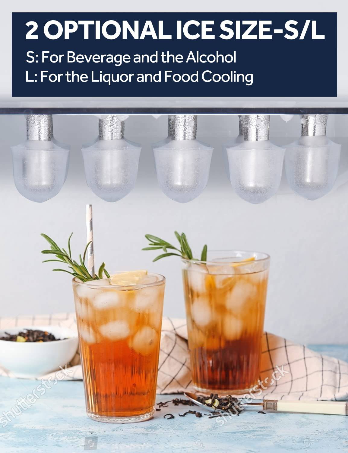 FREE VILLAGE - Máquina para hacer hielo para encimera, función de autolimpieza, portátil de 26 libras/24 horas, 9 hielo listo en 6 minutos, compacta con cuchara para hielo y cesta - DIGVICE MX