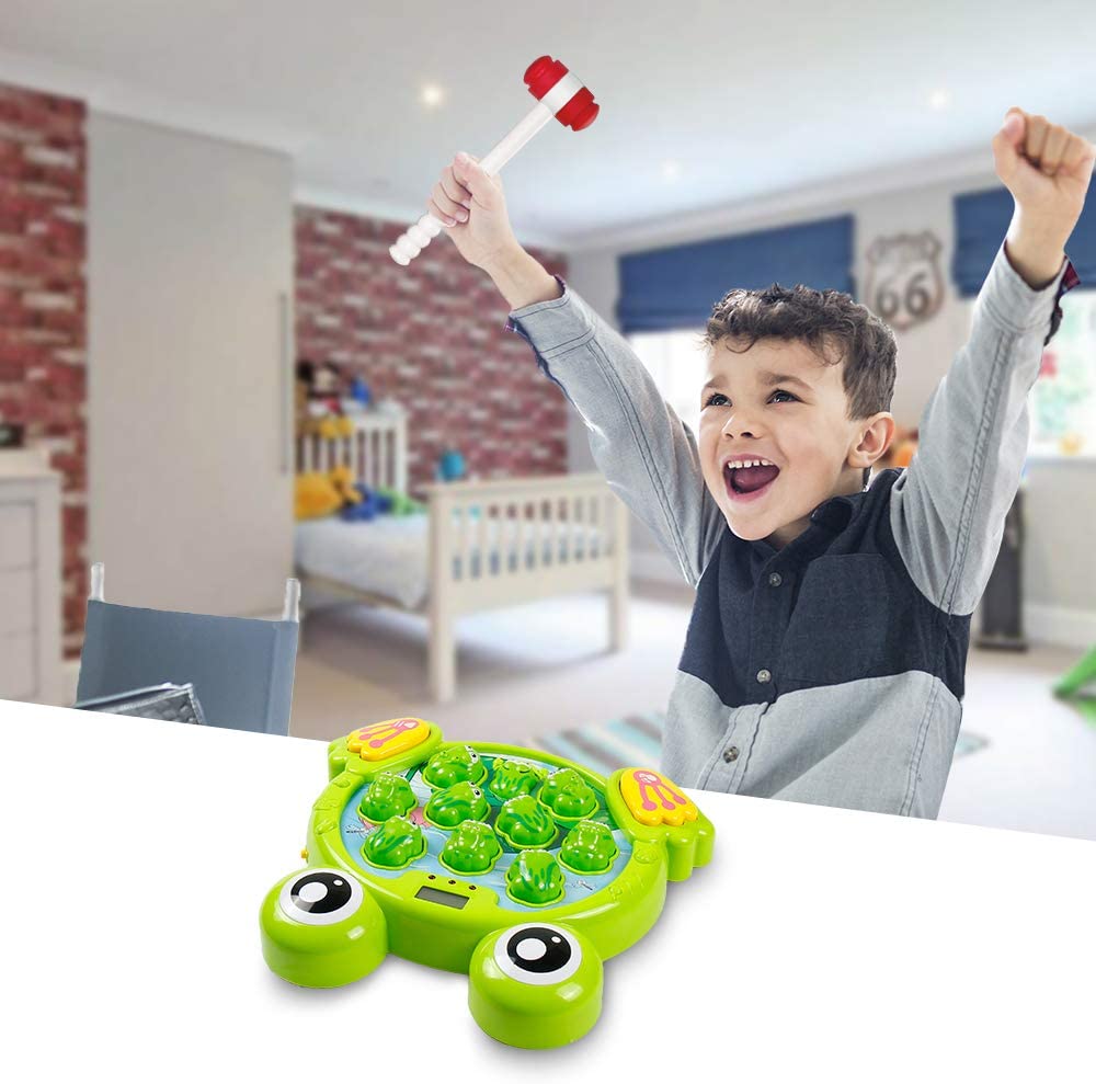 YEEBAY Juego interactivo Whack A Frog, aprendizaje, activo, juguete de desarrollo temprano - SG_B07QRRTYBL_VR3
