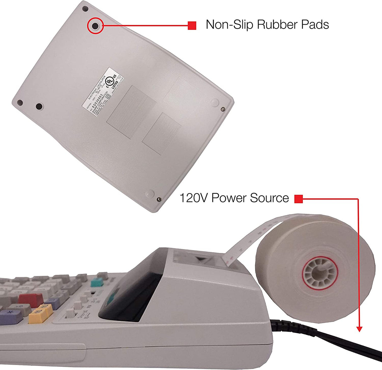 Calculadora de impresión a dos colores Sharp El-1801v 2,1 líneas/seg