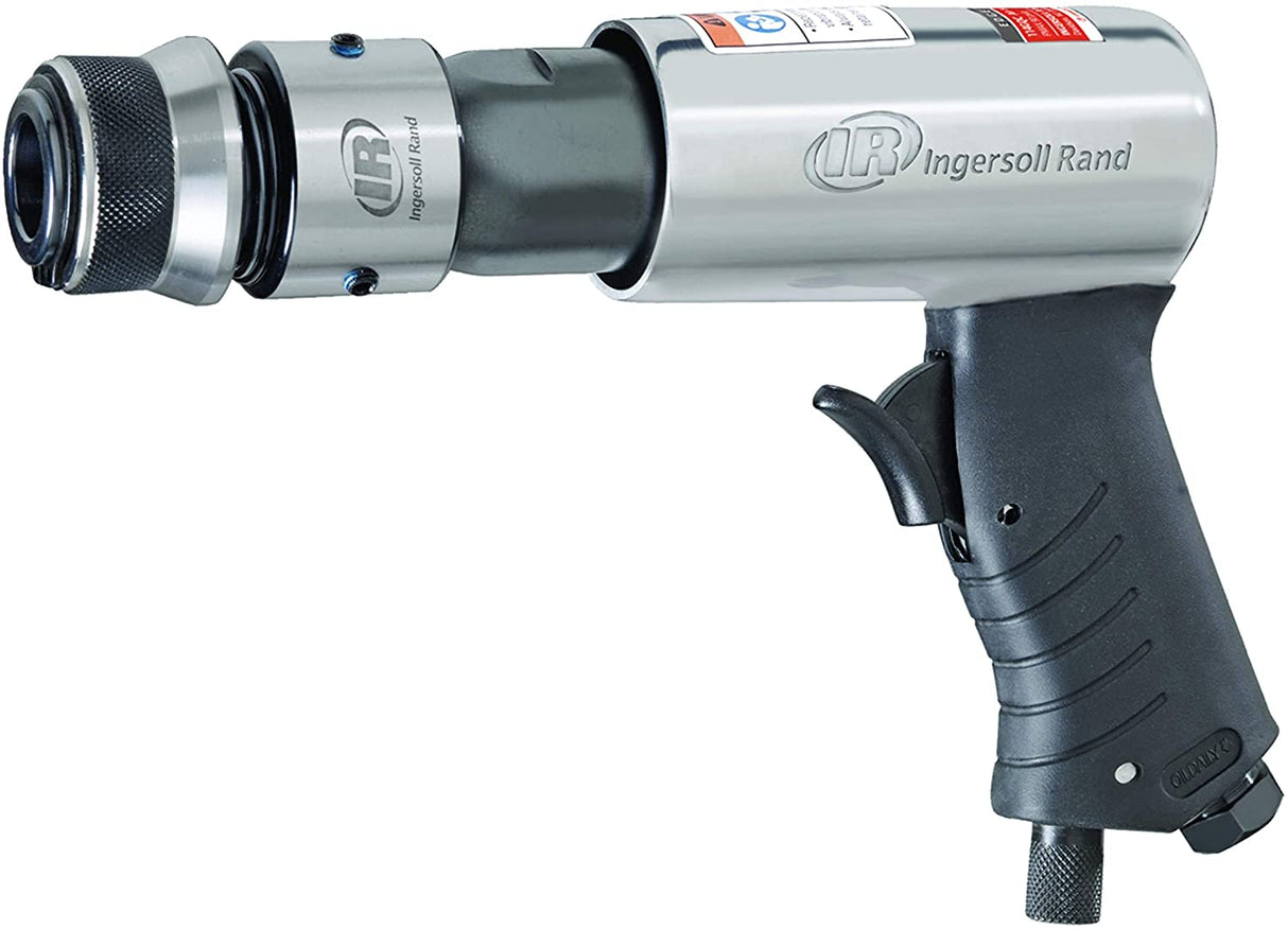 Ingersoll Rand 114GQC Martillo neumático - Juego de cinceles de 3 piezas con punzón cónico, cortador de paneles, cincel plano, carrera de 2-5/8 pulgadas, 3500 BPM, liviano, compacto, gris - DIGVICE MX