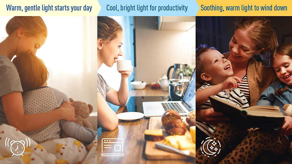 Cree Lighting Connected Max Smart Led Bulb A19 60W Tunable White + Cambio de color, 2.4 Ghz, Funciona con Alexa y Google Home, No requiere concentrador, Bluetooth + Wifi, 1Pk - DIGVICE MX