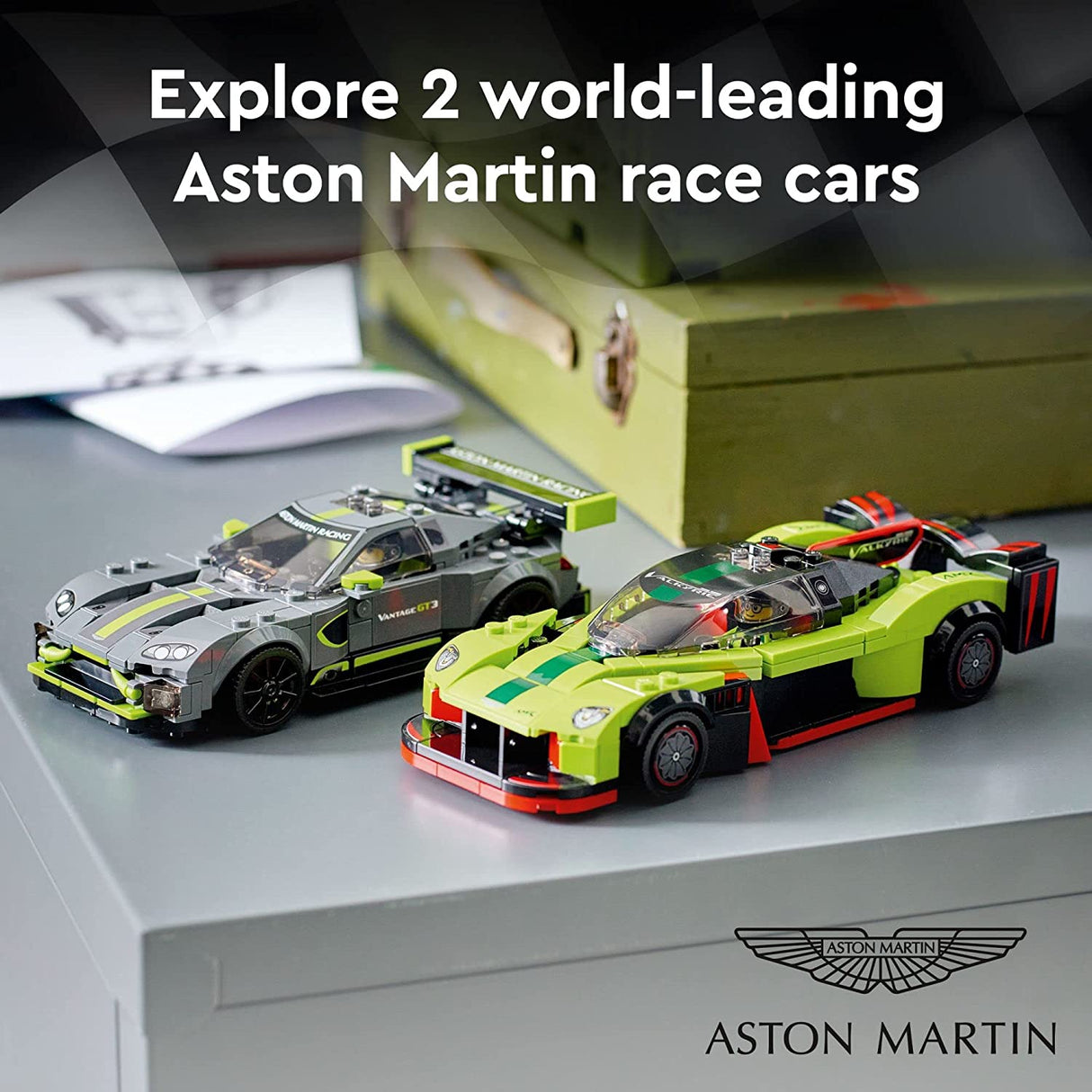 LEGO Speed Champions Aston Martin Valkyrie AMR Pro y Aston Martin Vantage GT3 76910 (592 piezas)