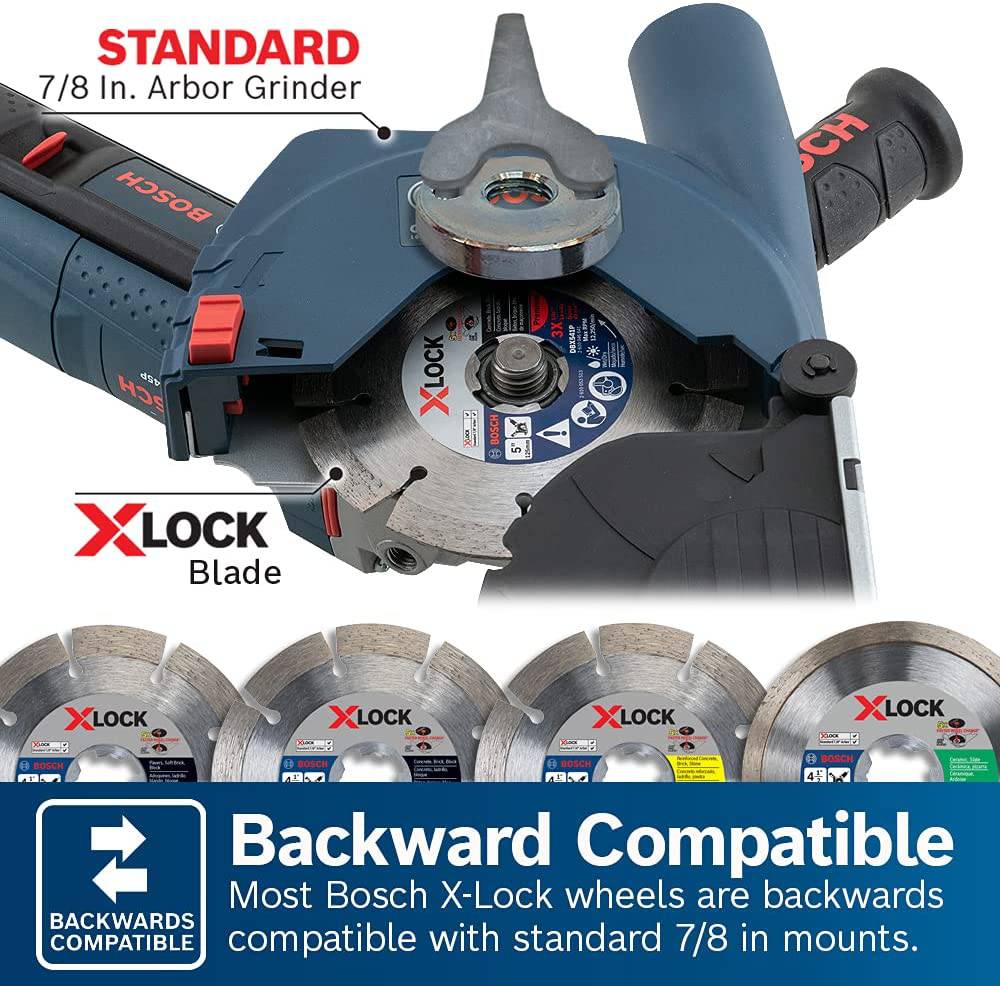 Bosch GWX13-60 6 pulgadas. Amoladora angular X-LOCK con interruptor lateral - DIGVICE MX