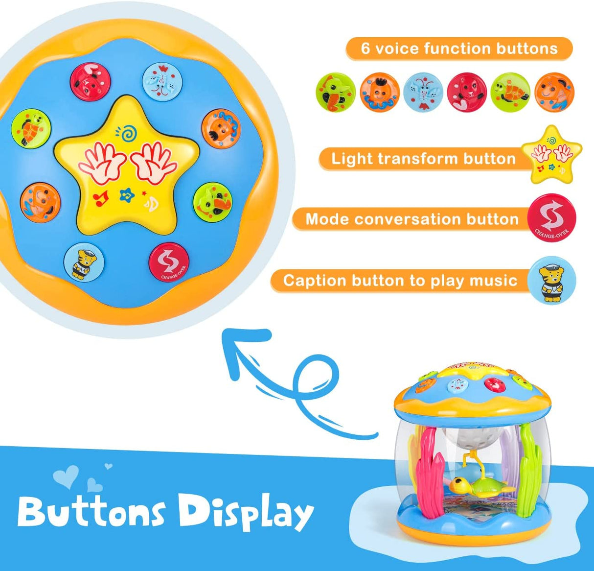 Kiddiworld Juguetes musicales para niños de 1 año o más - B0B4MZWKT5