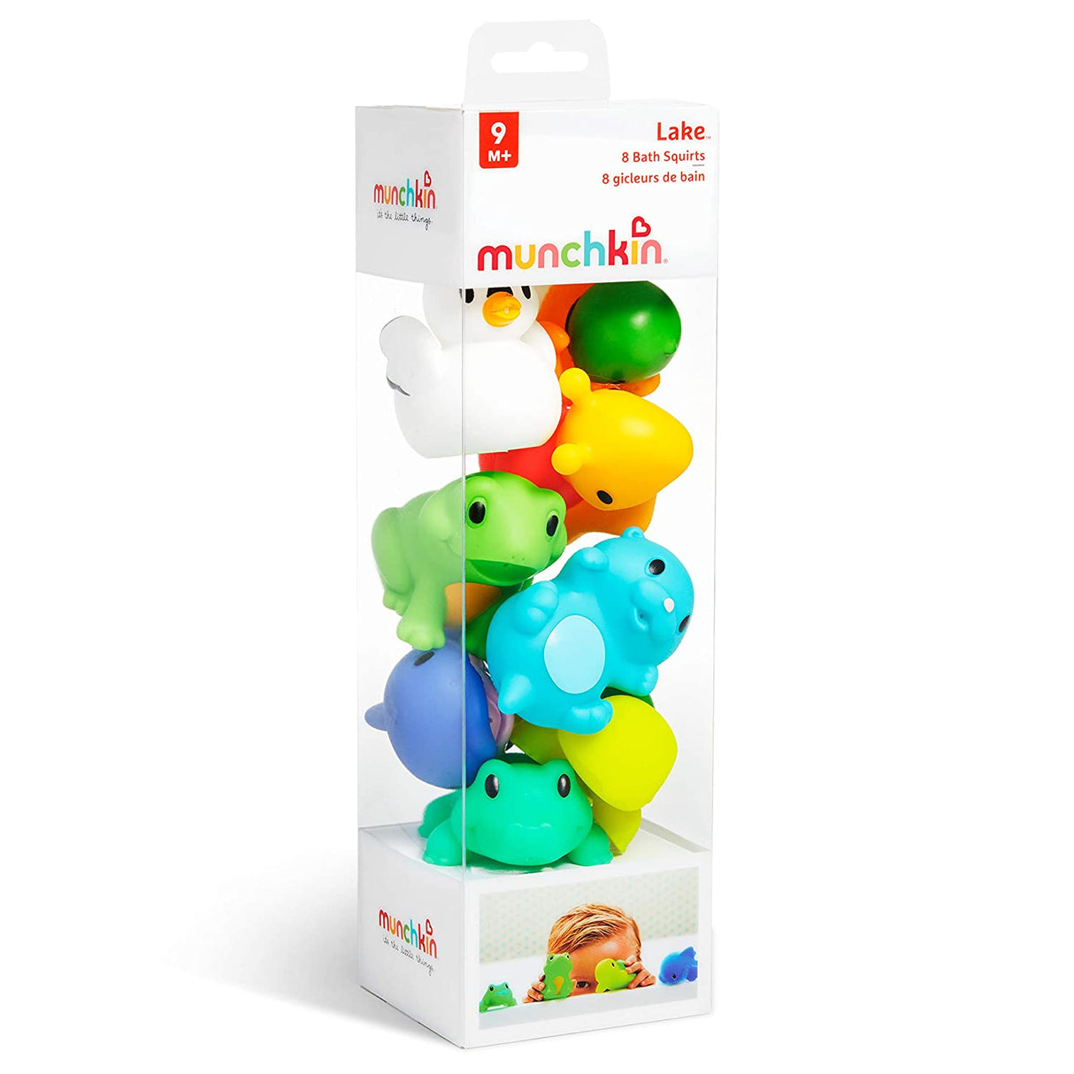 Munchkin Ocean Squirts - Juguete de baño para bebé, paquete de 8 - 18004