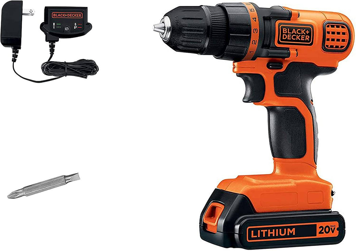 Black & Decker LDX120C taladro/propulsor por iones de litio sin cable 20-volt MÁX. - DIGVICE MX