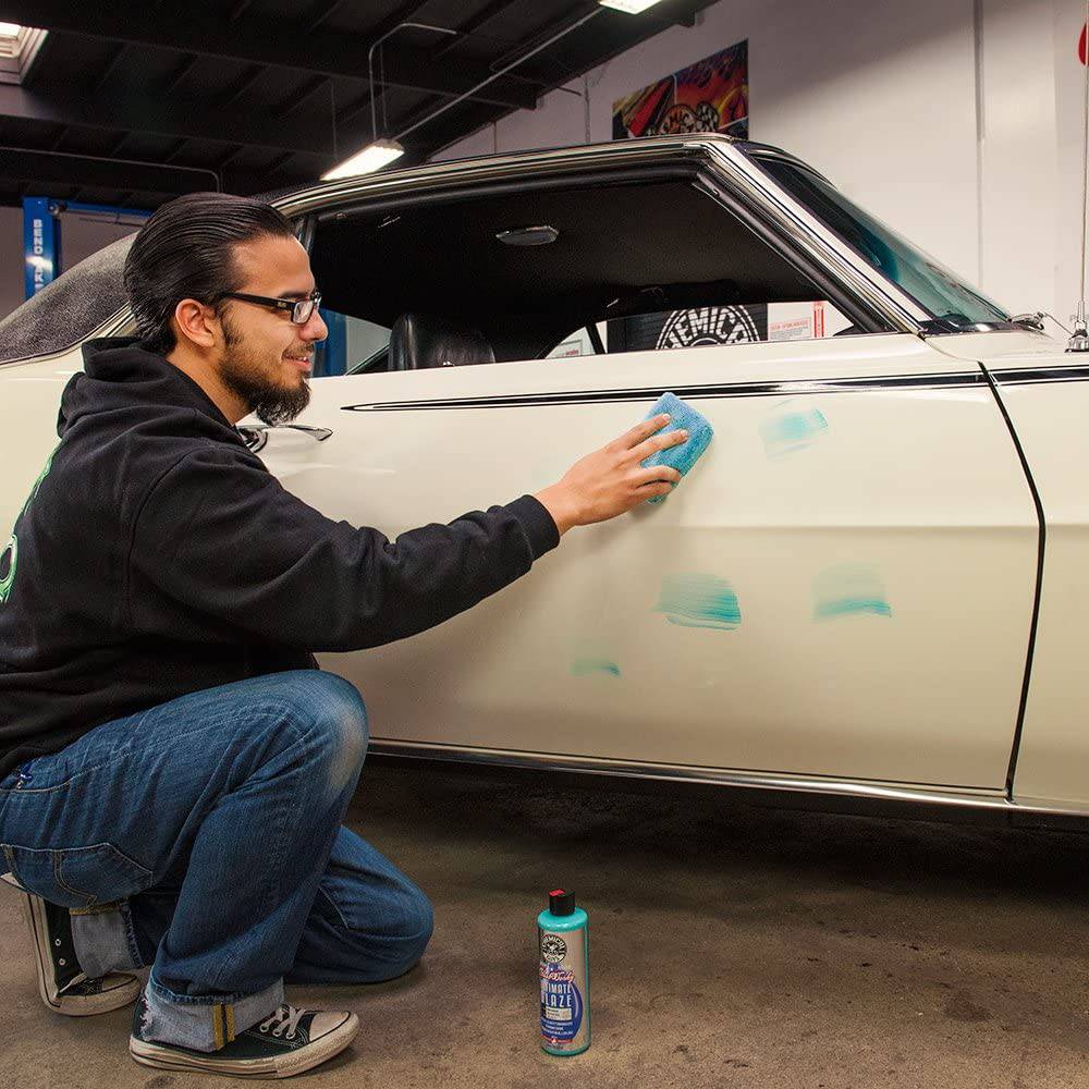 Chemical Guys MIC_292_08 Aplicadores de microfibra de grado premium, azul (paquete de 8)