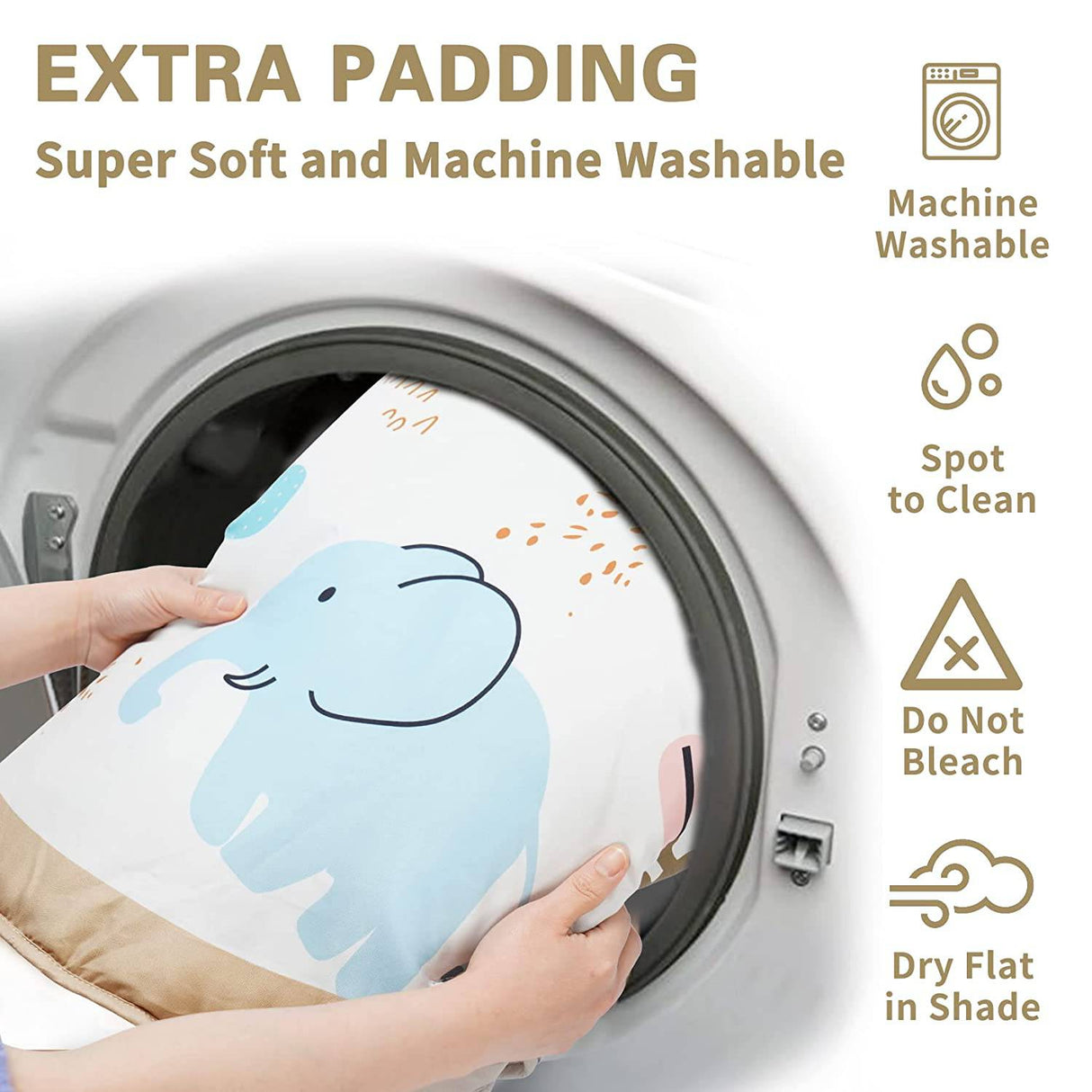 Chrisschirs - Centro de actividades de gimnasio para bebés lavable con alfombrilla de juego de animales, alfombrillas de juego de desarrollo temprano cognitivo, visual, auditivo, táctil, 6 juguetes para bebés y niños pequeños, más grande, antideslizante - DIGVICE MX