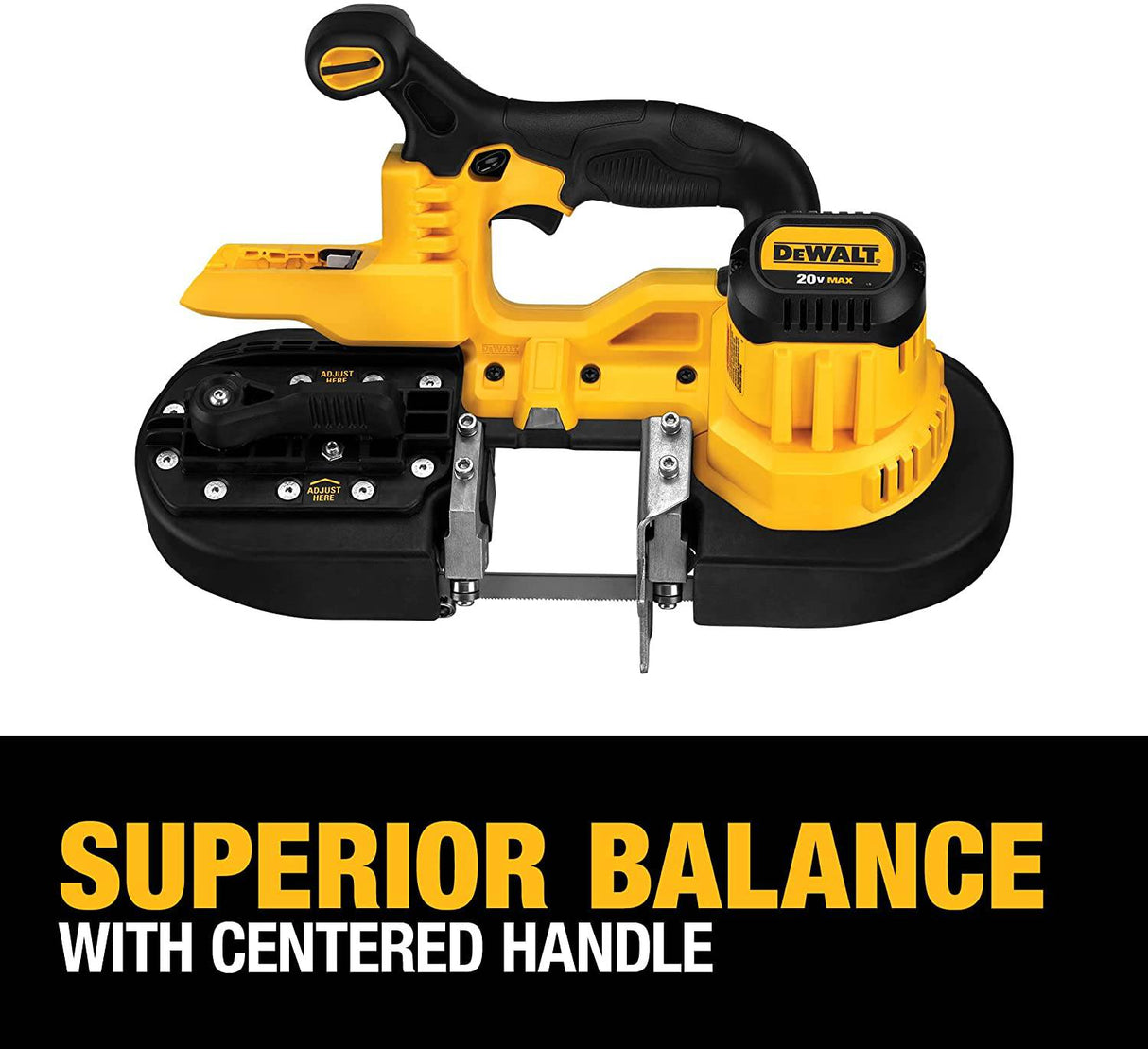 Sierra de cinta portátil DEWALT 20V MAX*, solo herramienta (DCS371B) - DIGVICE MX