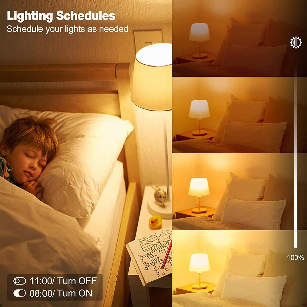 Konodar Smart Alexa Bombillas con mando a distancia, Bluetooth y WiFi, bombillas LED regulables, 9 W, ultrabrillante, sincronización de música, bombillas que cambian de color, funciona con Alexa, Google Home, Siri Shortcut, paquete de 2 - DIGVICE MX