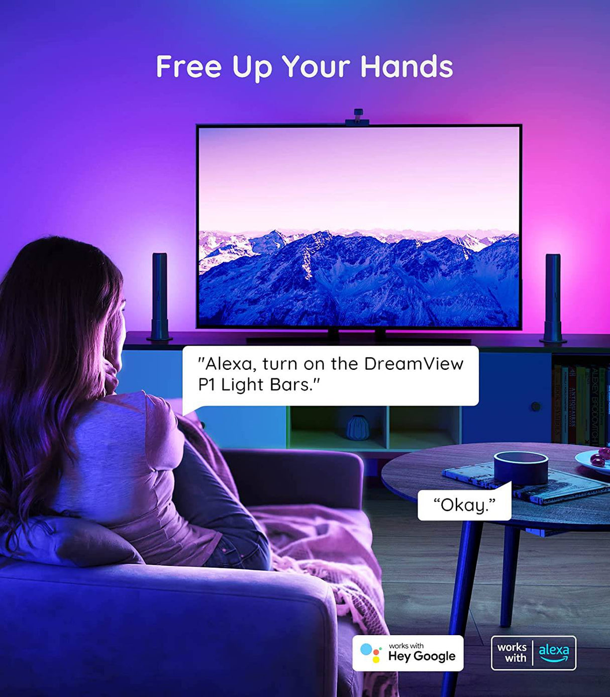 Govee LED Smart Light Bars con cámara, RGBIC Smart Backlights, Music Sync Kit funciona con Alexa y Google Assistant, 23 modos preestablecidos DreamView LED Play Light Bar para juegos de 27-45 pulgadas, PC, TV, habitación - DIGVICE MX