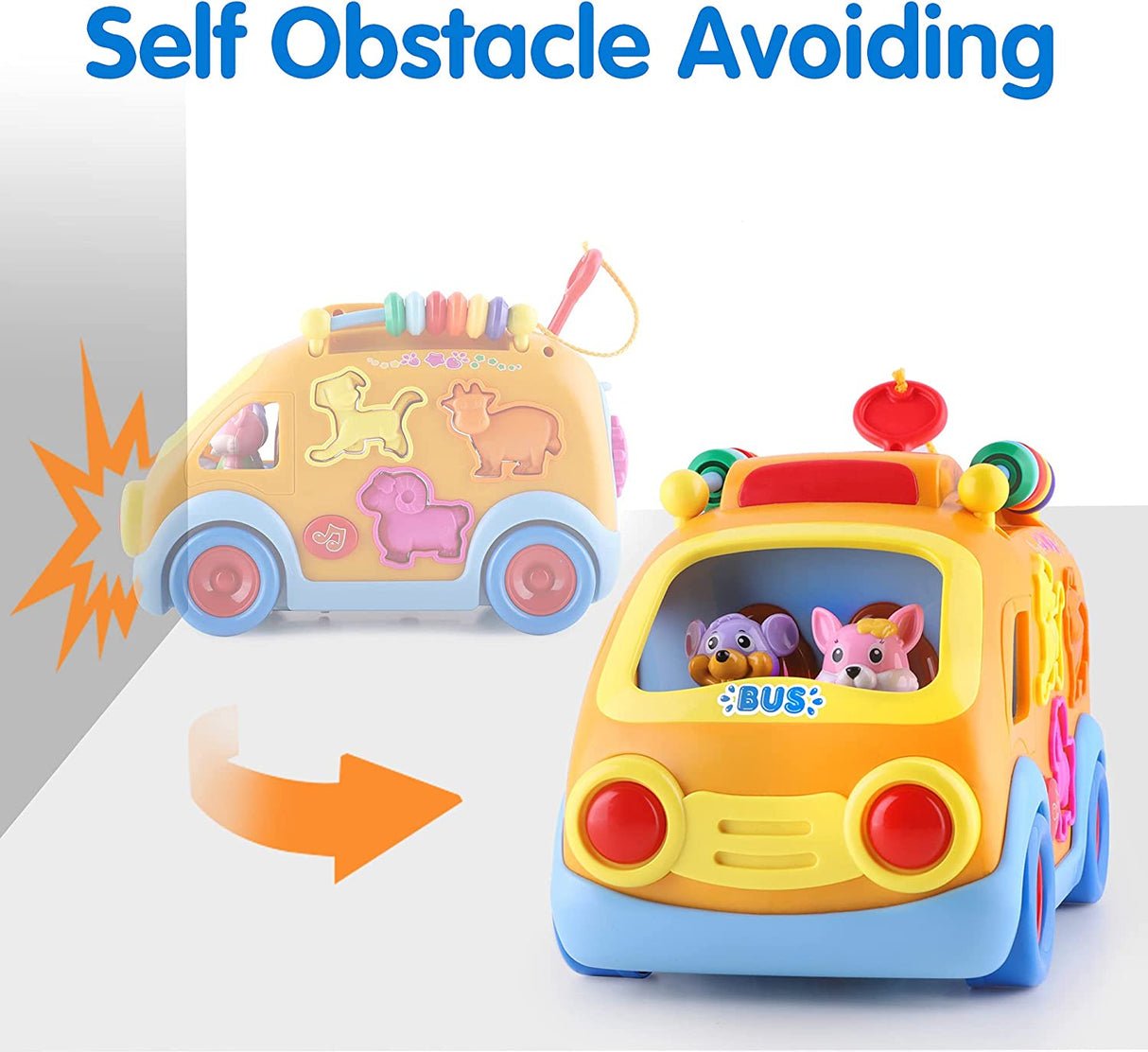 iPlay, iLearn Juguetes de autobús de música para niños pequeños, juguete de aprendizaje - B072PCF7XD