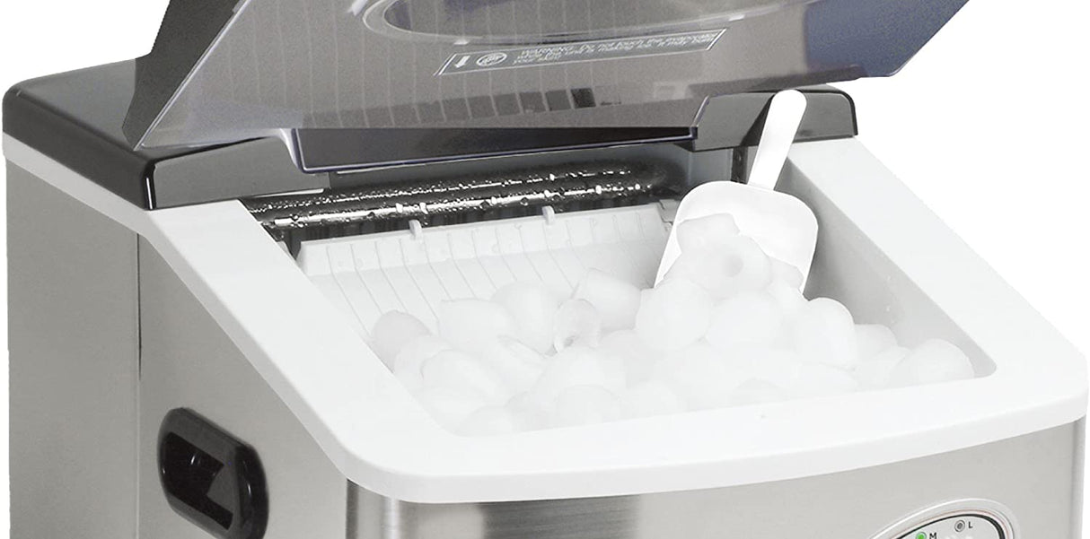 Frigidaire EFIC115 Máquina para hacer hielo extra grande, acero inoxidable, 48 libras por día - DIGVICE MX