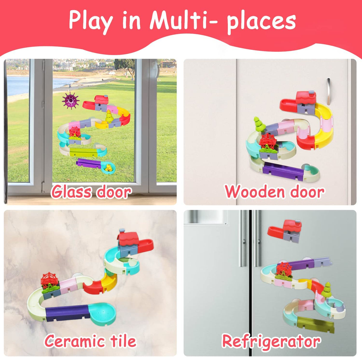 Qirptey - 46 piezas de juguetes de baño para niños pequeños, juguetes de ducha para bebés - B09XHJPX94