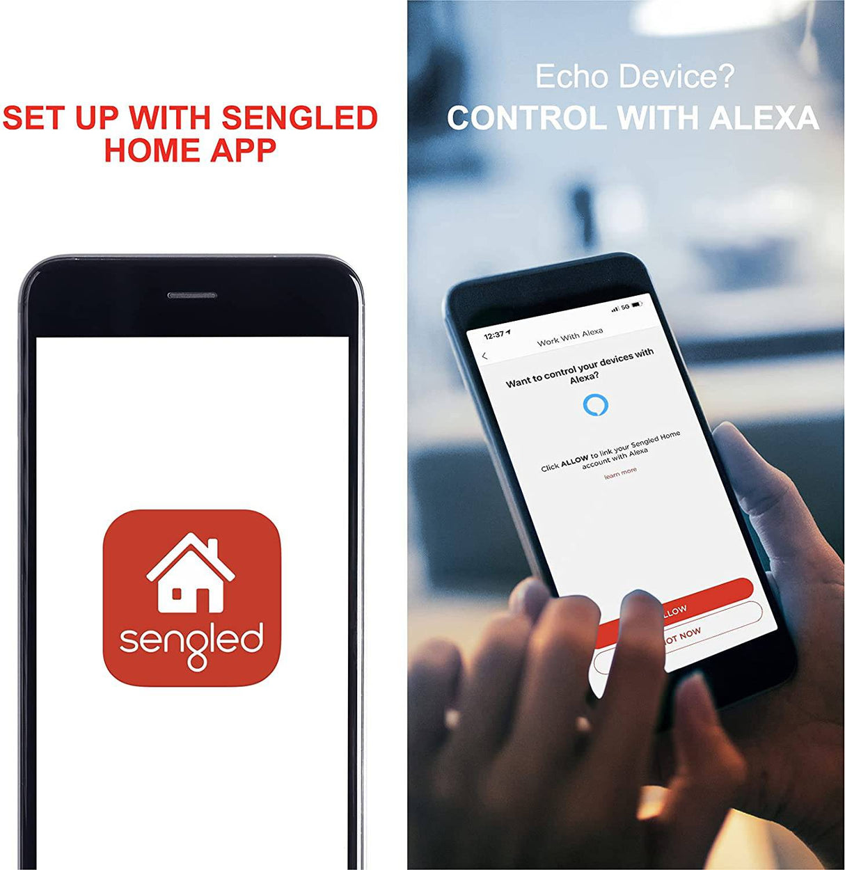 Sengled Bombilla inteligente, bombillas WiFi, bombilla que cambia de color, bombillas inteligentes que funcionan con Alexa y Google Assistant, bombilla Alexa A19 RGB, no requiere concentrador, equivalente a 60 W 800 lm CRI>90, paquete de 4 - DIGVICE MX