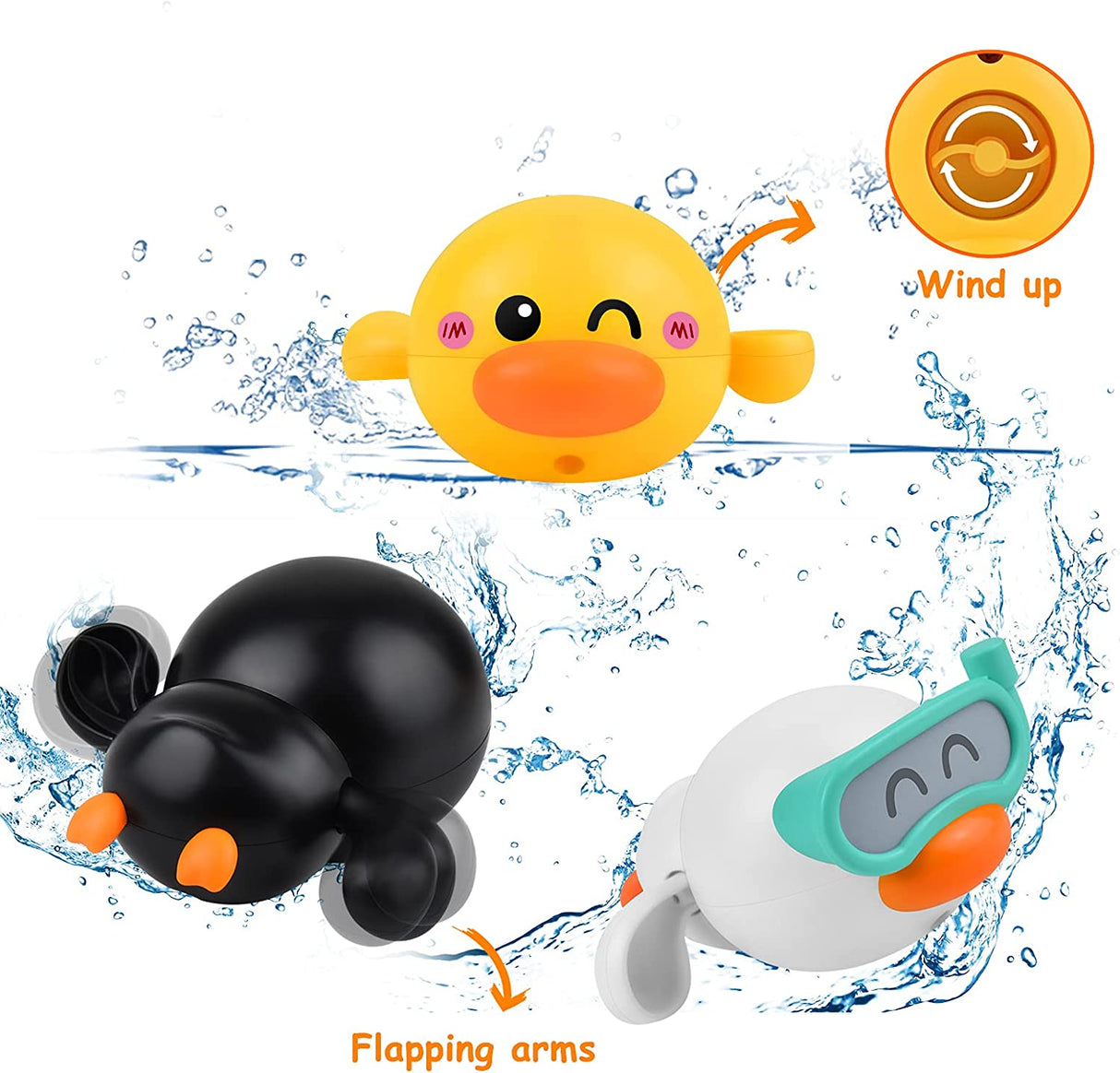 LiKee Juguetes de baño para bebés, juguetes flotantes de cuerda, juegos de piscina, juegos de agua - B093T5GP7K