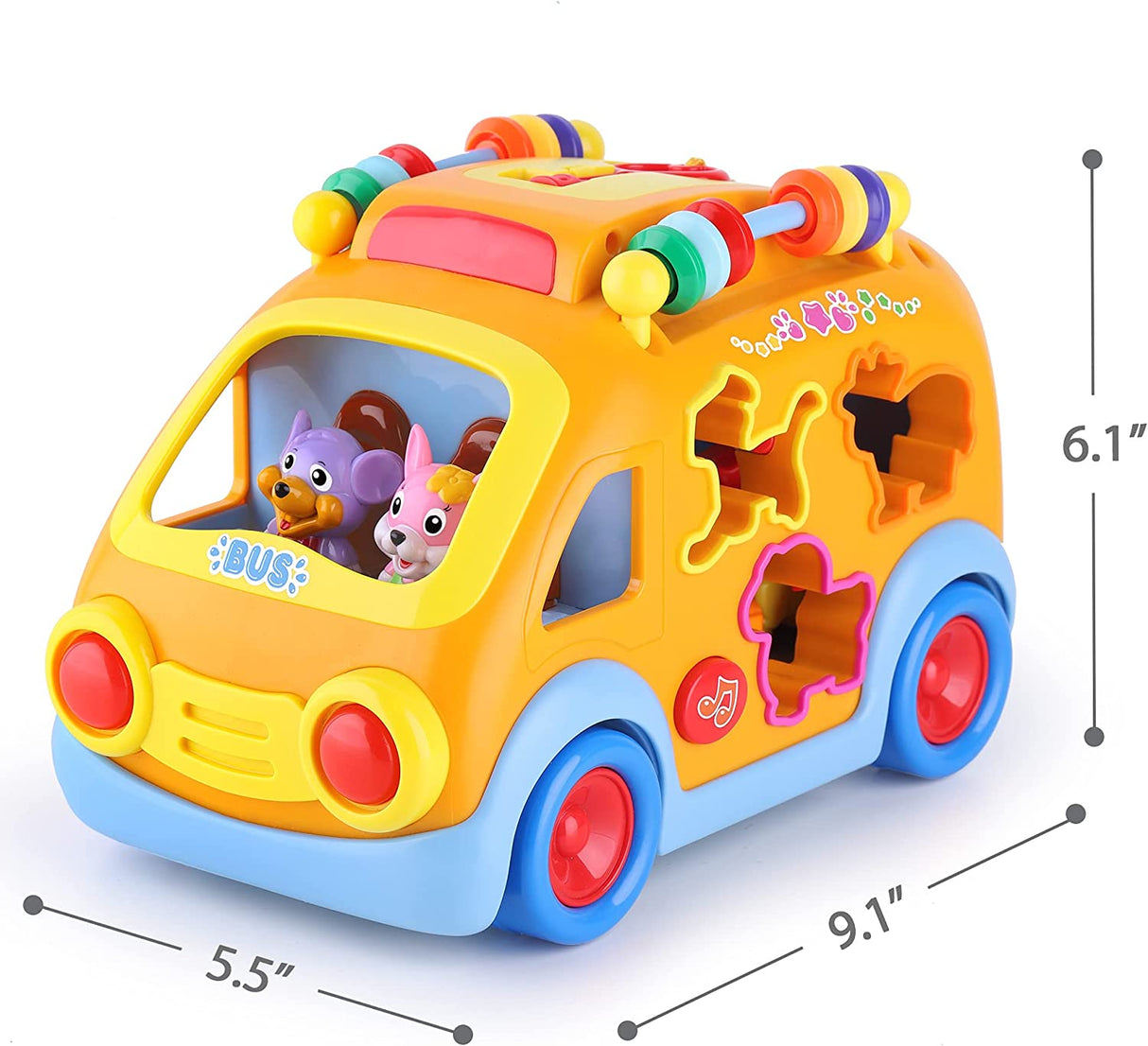 iPlay, iLearn Juguetes de autobús de música para niños pequeños, juguete de aprendizaje - B072PCF7XD
