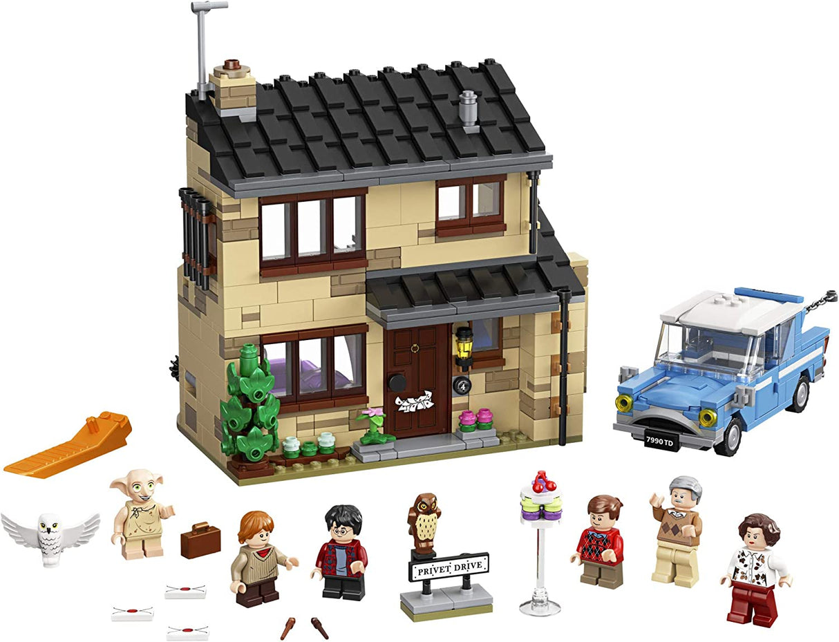 LEGO Harry Potter 4 Privet Drive 75968 Juego de juguetes de construcción para niños, niños y niñas a partir de 8 años (797 piezas)