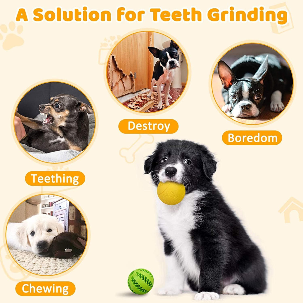 HIPPIH - Juguetes interactivos para perros cachorros, paquete de 2, juguetes de rompecabezas, pelotas, juguetes para perros dispensadores de golosinas - DIGVICE MX