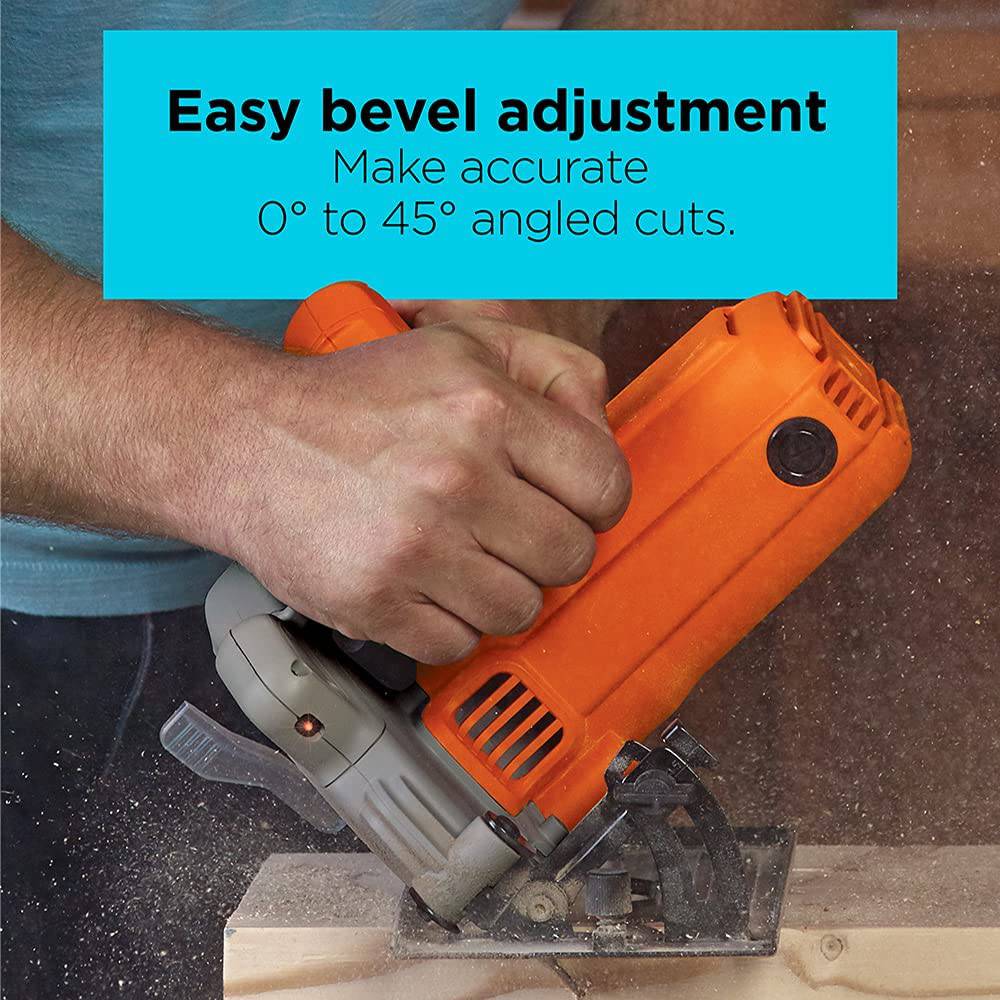 Sierra circular BLACK+DECKER de 7-1/4 pulgadas con láser, 13 amperios (BDECS300C) - DIGVICE MX