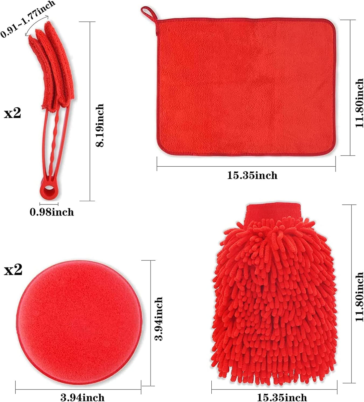 SVNEDI Kit de detalles de automóviles, juego de brochas de perforación para detalles de automóviles, paquete de 23 que incluye cepillos de perforación de automóviles, almohadillas de pulido, cepillos de detalles, manopla de lavado/esponja