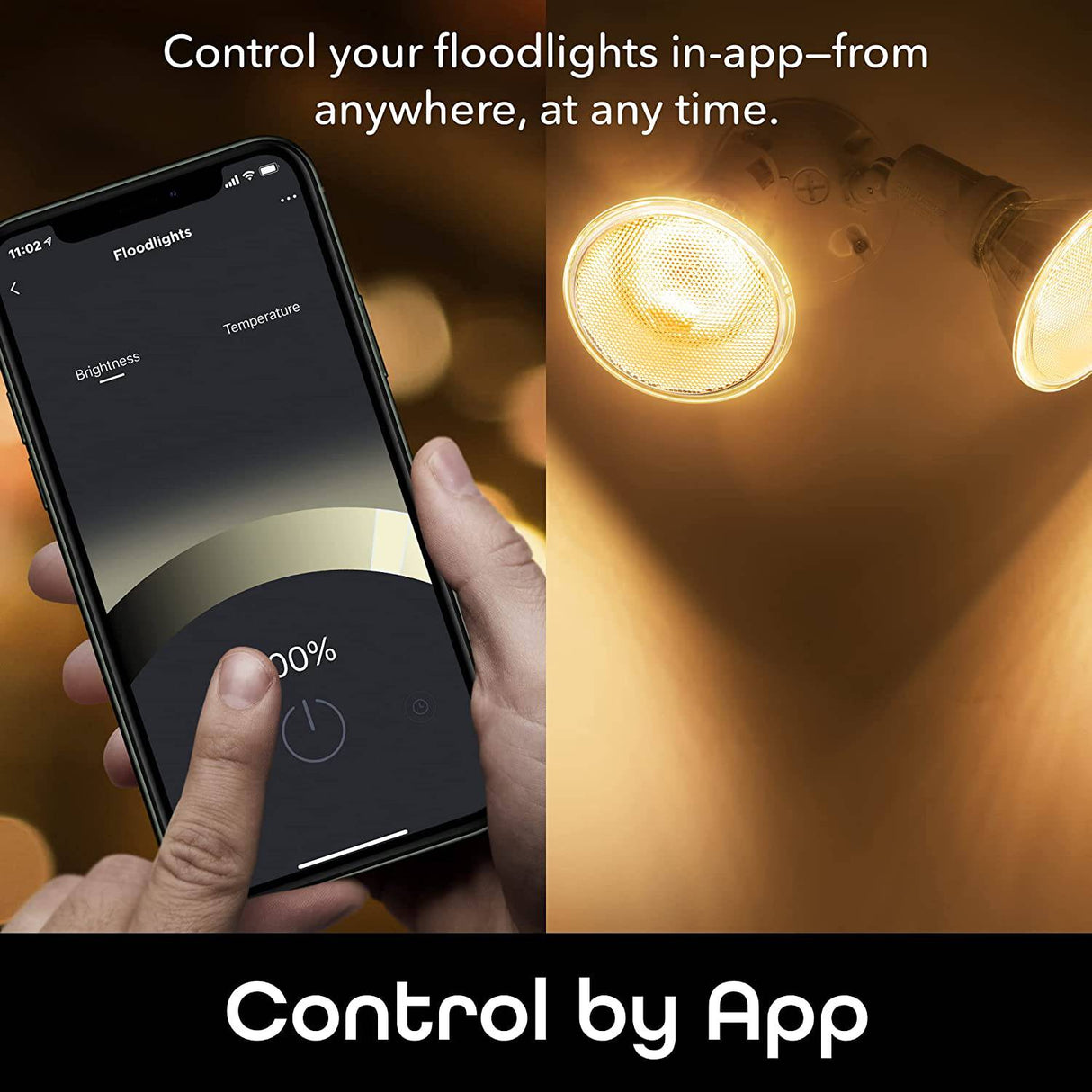 Geeni LUX Foco reflector inteligente, blanco, para exteriores, 2700 K-6500 K, bombilla LED regulable, E26, PAR38, 11 W, 1000 lúmenes, sin concentrador compatible con Alexa, Google Home, requiere Wi-Fi de 2,4 GHz, paquete de 2 - DIGVICE MX