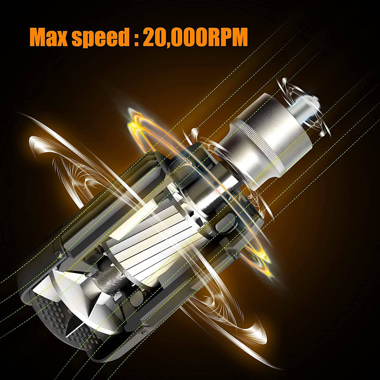 YON.SOU. Amoladora de troquel de aire - 1/4", ángulo recto, 20 000 RPM, potencia neumática, bloqueo de seguridad, 90 grados, mini, amoladora de troquel en ángulo para moler, pulir, cortar y más - DIGVICE MX