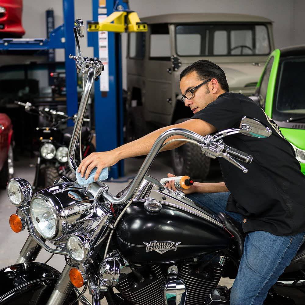 Chemical Guys MIC_292_08 Aplicadores de microfibra de grado premium, azul (paquete de 8)