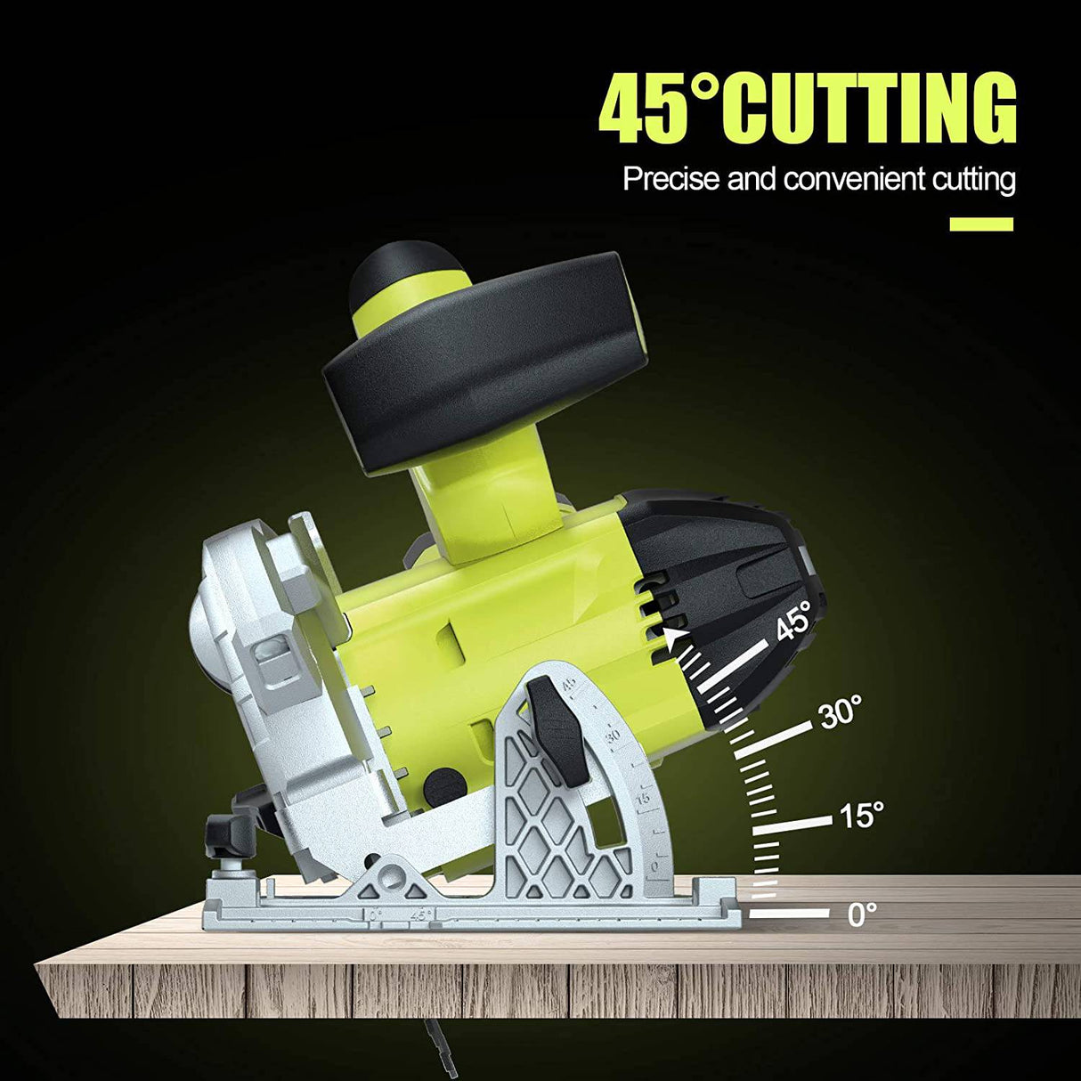 CACOOP Sierra circular inalámbrica de 20 V máx. de 6 pulgadas con batería de 4,0 Ah y cargador rápido, incluye dos hojas de 6 pulgadas, sierra circular alimentada por batería con láser para trabajadores de madera - DIGVICE MX