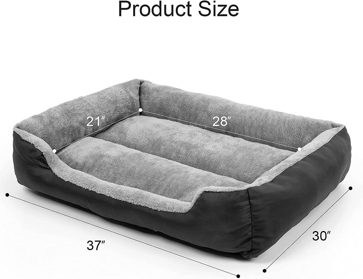 TEODTY - Cama para perros grandes, colchón de cama para mascotas lavable, cama rectangular cómoda y cálida para perros medianos y grandes, mascotas para gatos - DIGVICE MX