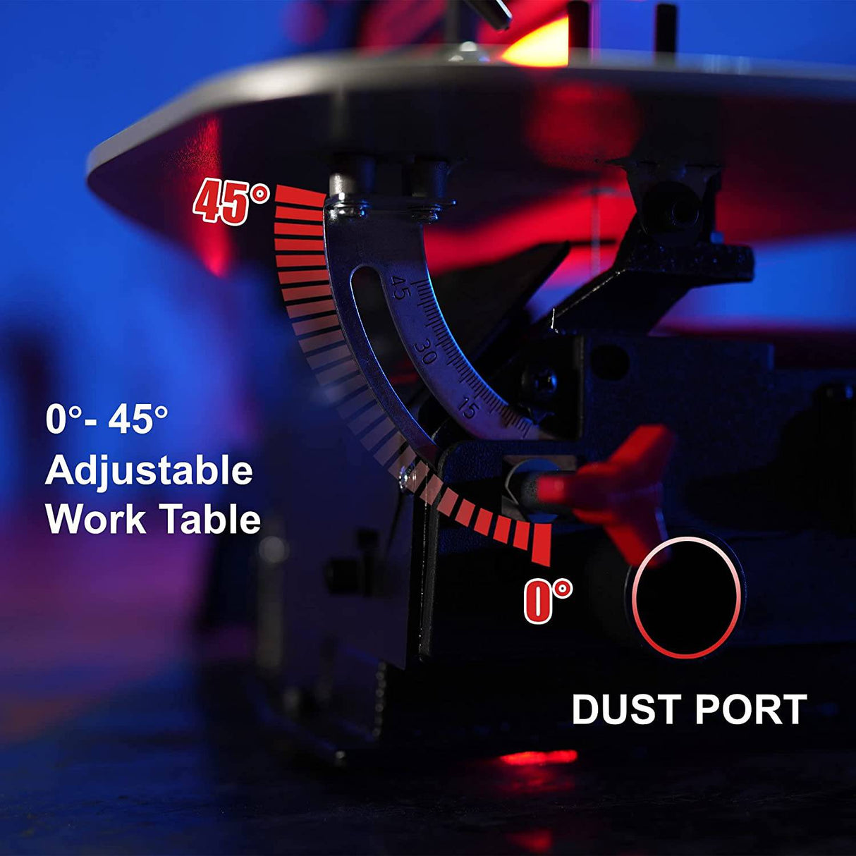 Sierra de calar de velocidad Variable de 16 pulgadas con cambio rápido de hoja BUCKTOOL con interruptor de Pedal para mesa de trabajo de acero para carpintería - DIGVICE MX