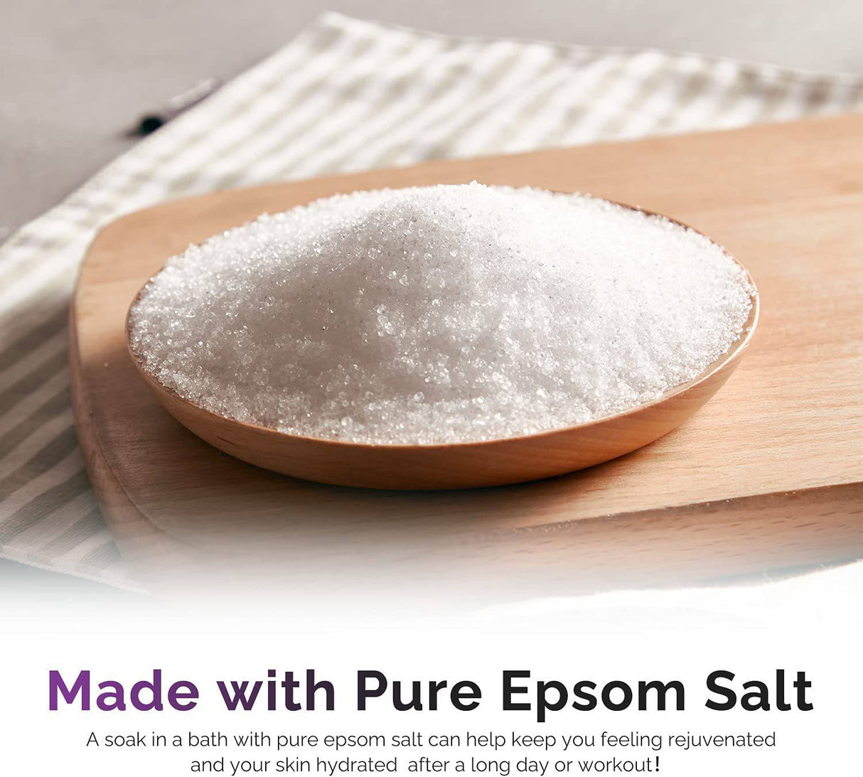 Spa Luxetique - Baño de burbujas con sal pura de Epsom, juegos de baño con aroma a rosa y manzanilla, regalo para el día de la madre, regalos de spa hidratantes y relajantes para mujeres, 33.2 oz (paquete de 2)