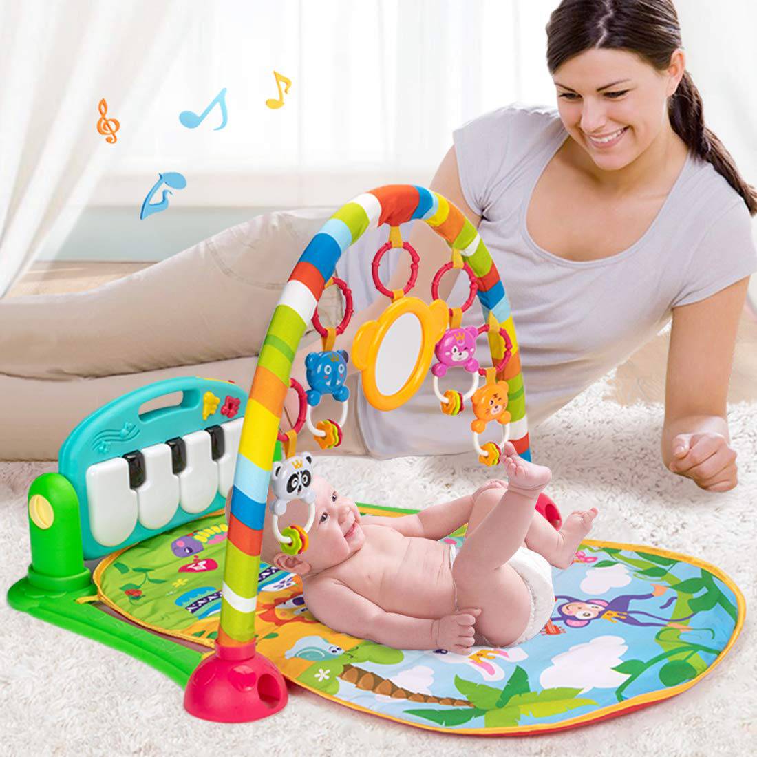UNIH Baby Gym Play Mats, Kick and Play Piano Gym Centro de actividades para bebés - DIGVICE MX