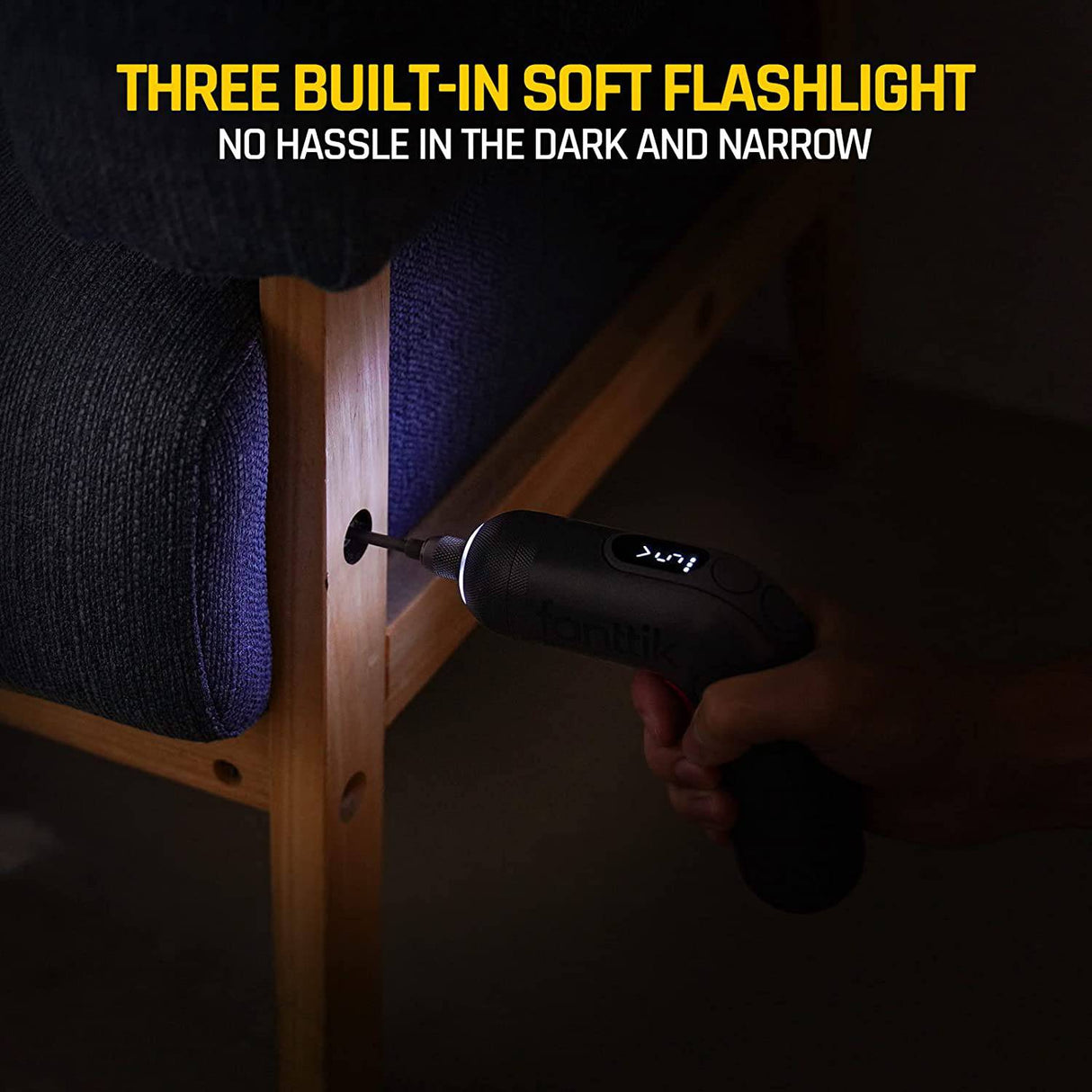 Fanttik Kit Destornillador Inalámbrico 14pcs, Pantalla Digital, Li-ion 2000mAh, 6 Marchas 0.5-6 Nm Juego Destornillador Eléctrico Recargable 3.6V con Cable USB, LED Frontal, Gris - NEX L1 Pro - DIGVICE MX