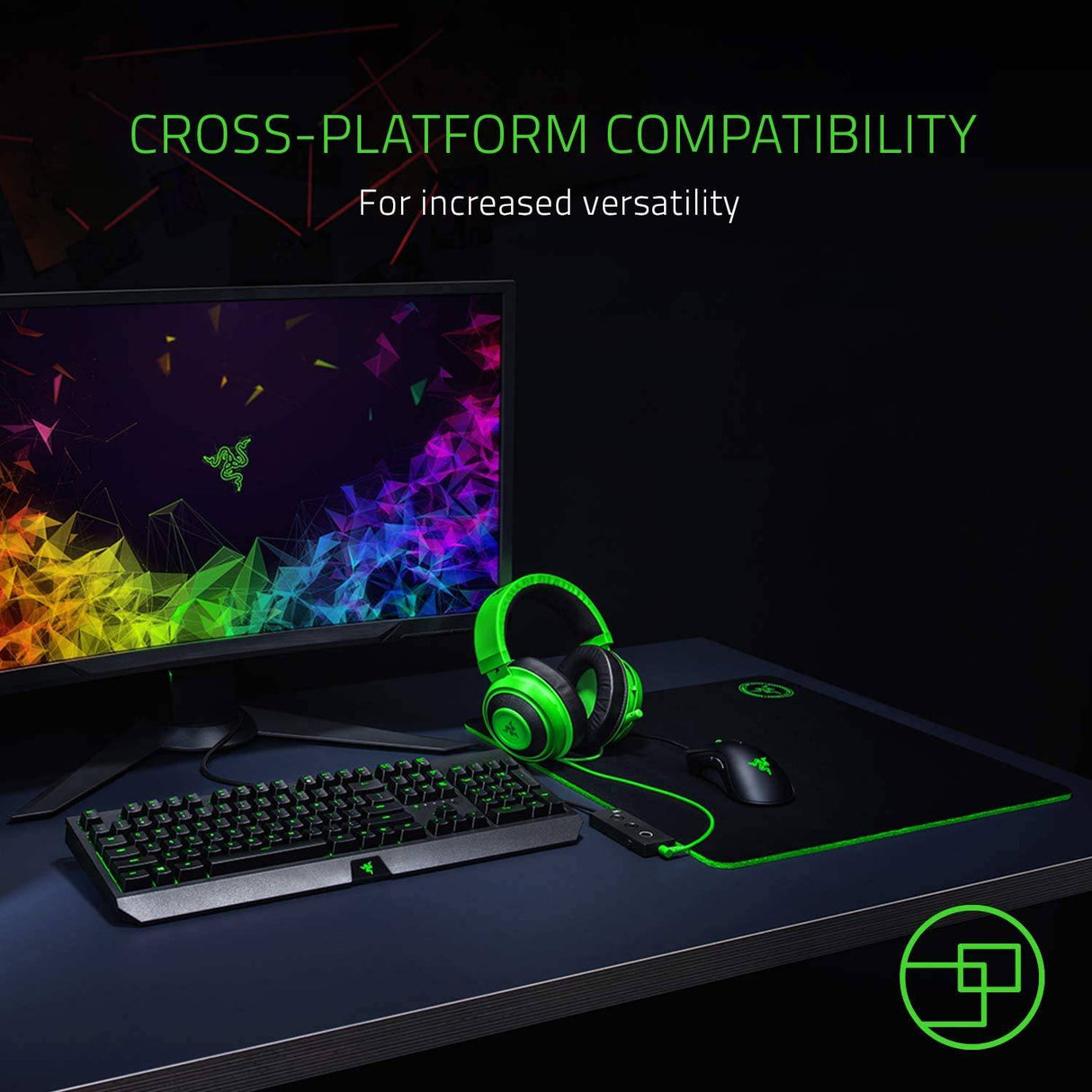 Razer Kraken Tournament Edition THX 7.1 Auriculares para juegos con sonido envolvente: Micrófono retráctil con cancelación de ruido - USB DAC - Para PC, PS4, PS5, Nintendo Switch, Xbox One, Xbox Series X y S, Móvil - Negro