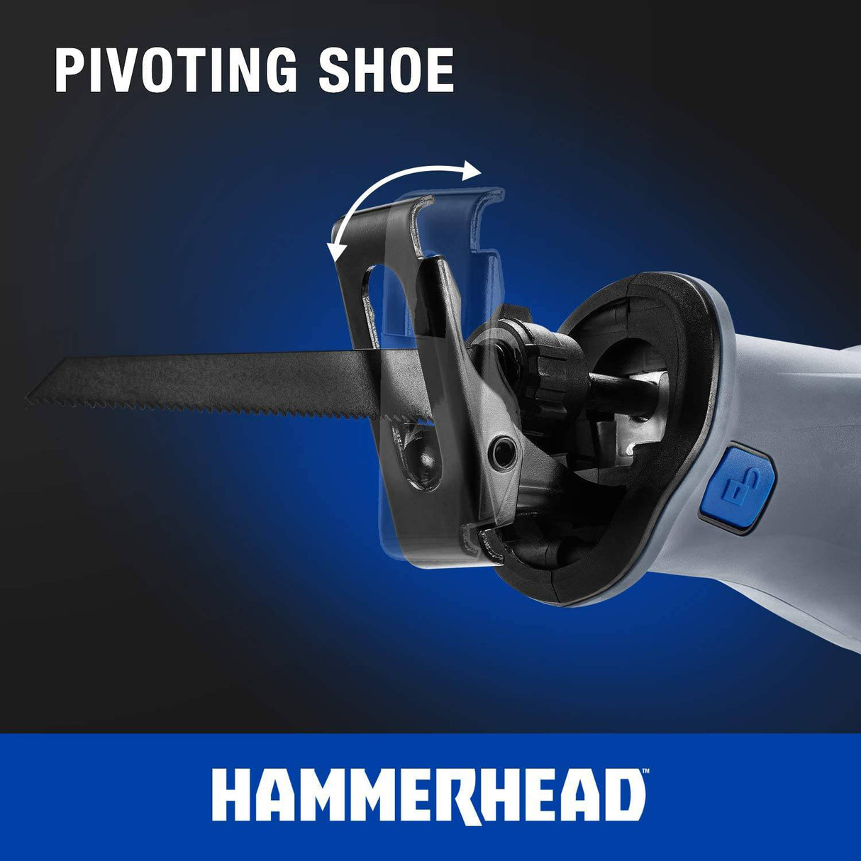 Hammerhead Kit de sierra recíproca inalámbrica de 20 V con batería de 2,0 Ah, cargador, hoja para cortar madera - HCRS201 - DIGVICE MX