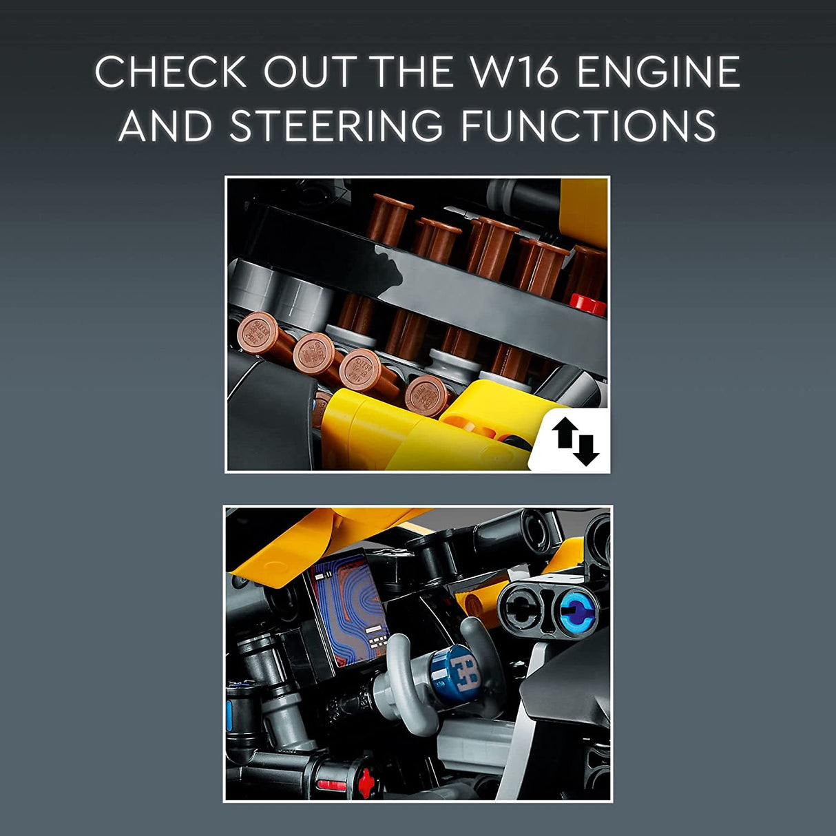 LEGO Technic Bugatti Bolide 42151 Juego de juguetes de construcción para niños, niños y niñas a partir de 9 años (905 piezas)