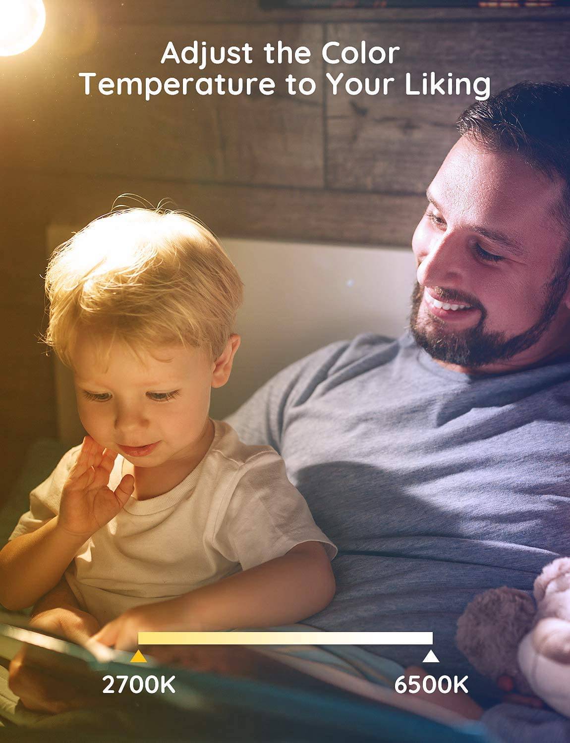 Govee Bombilla LED regulable, sincronización de música, bombillas que cambian de color, equivalente a A19 7 W 60 W, no requiere concentrador, bombillas Bluetooth multicolor con control de aplicación para fiesta en casa (no compatible con WiFi/Alexa) - DIGVICE MX