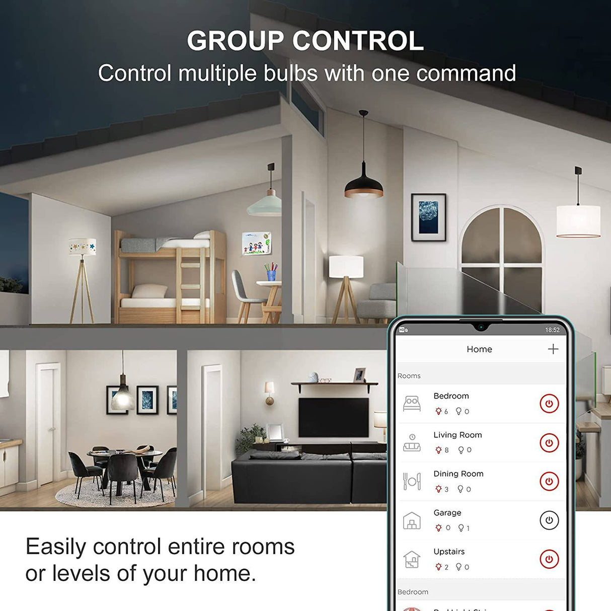 Sengled Bombillas inteligentes Zigbee, requiere Smart Hub, funciona con SmartThings y Echo con hub integrado, control de voz con Alexa y Google Home, luz diurna equivalente a 60 W A19 Alexa, paquete de 4 - DIGVICE MX
