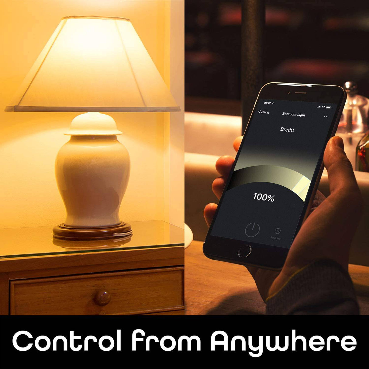 Geeni LUX 800 regulable A19 bombillas LED blancas inteligentes para el hogar, funciona con Alexa y Google Home, no requiere concentrador, requiere WiFi de 2,4 GHz (paquete de 3) - DIGVICE MX